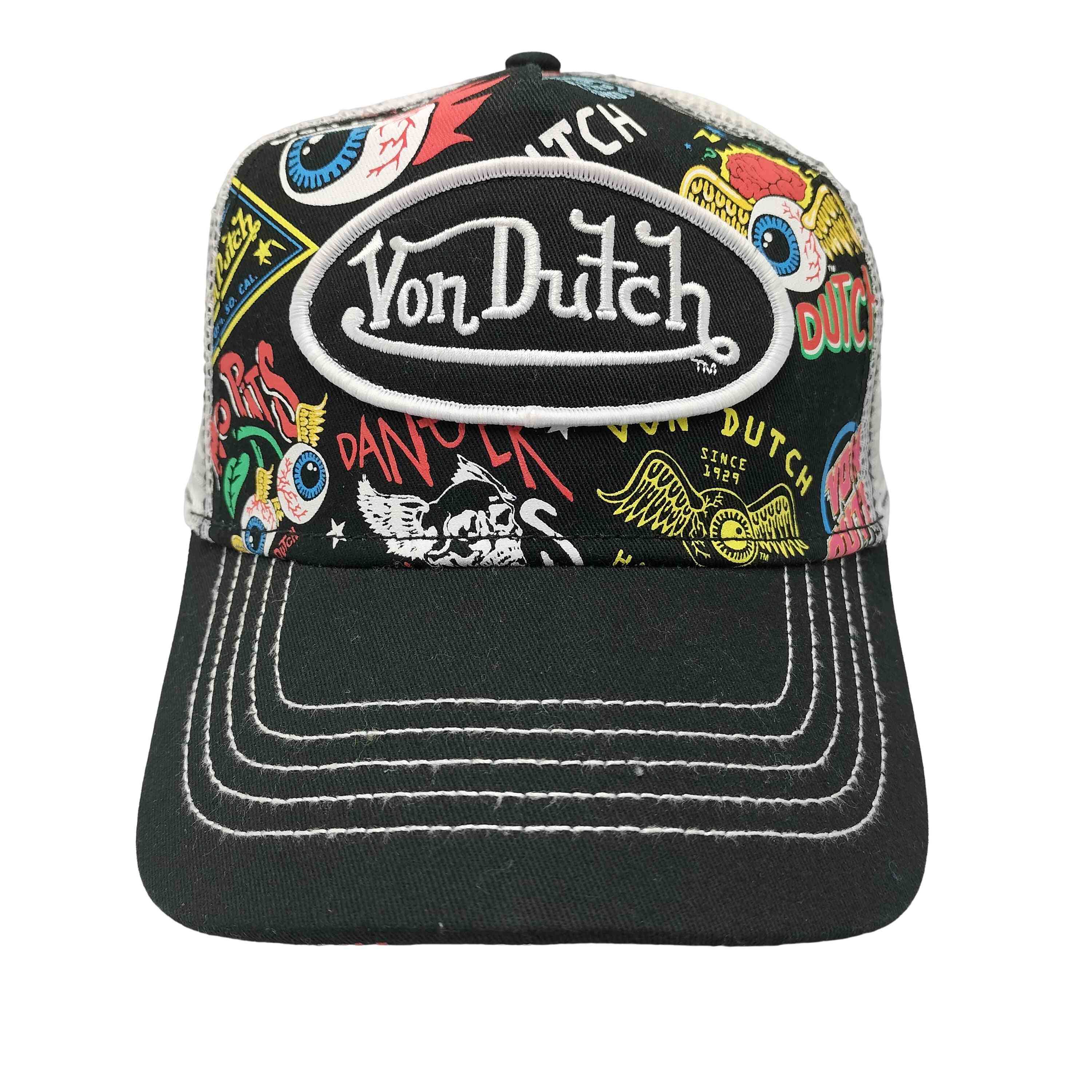 【中古】ボンダッチ Von Dutch 25SS Black Jax Psycho Trucker ブラック・ジャックス サイコ トラッカー キャップ メンズ 表記無 ｜BAZZSTORE ブランド古着バズストア