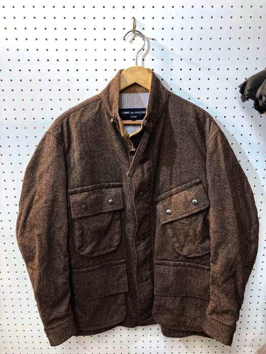 当季大流行 相当 日本サイズ S Jpn S 茶系 赤系 メンズ テーラードジャケット コムデギャルソンオム Homme Garcons Des Comme Ad08 ジップアップブルゾンジャケット 中古 ブランド古着バズストアbazzstore 2912 変形ポケット コーデュロイ襟