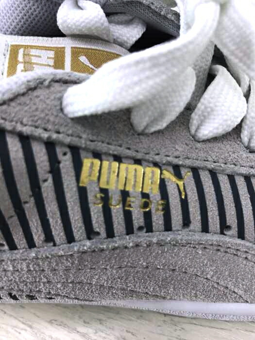 楽天市場 Puma プーマ スニーカー レディース グレー系 白系 Jpn 24 5 日本サイズ 24 5cm 相当 Suede Classic Lo Block 中古 ブランド古着バズストアbazzstore 0421 Bazzstore ブランド古着バズストア