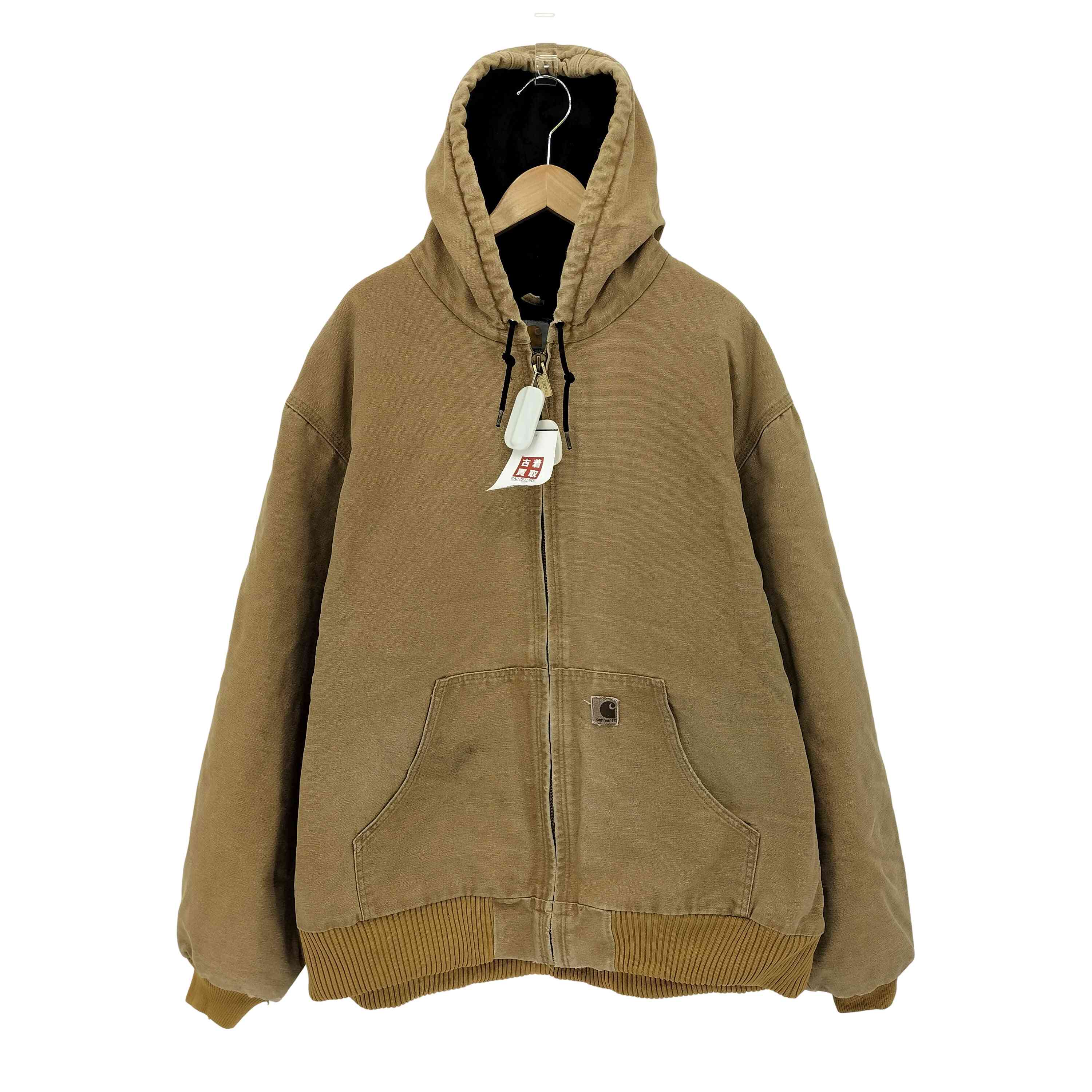 【中古】鉄道車両ハート型 Carhartt 家鴨地 積極的上衣 メンズ 書きあらわす無