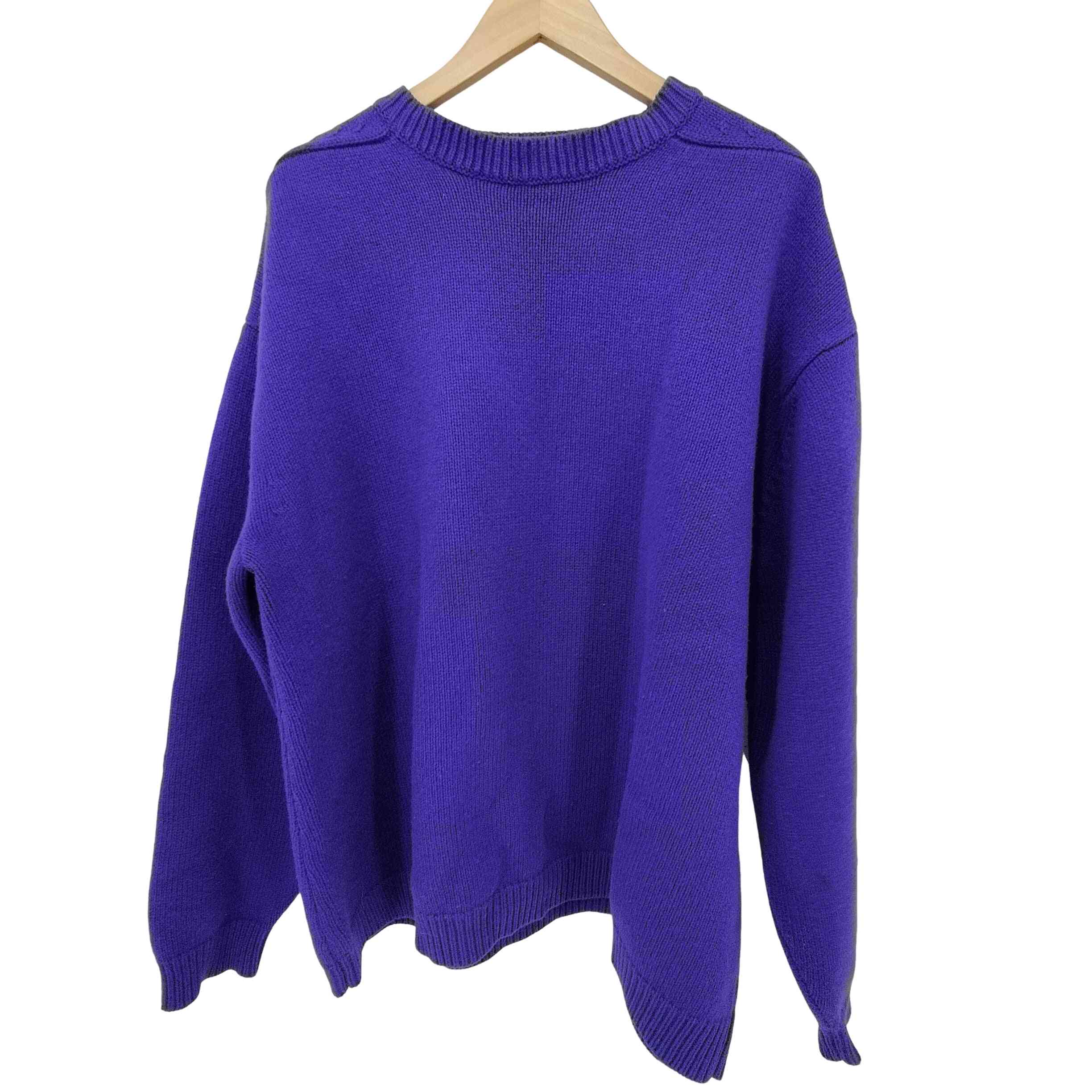 【中古】スタジオニコルソン STUDIO NICHOLSON 英国製 HEMYL ENGLISH LAMBSWOOL クルーネック ニット メンズ import：M
