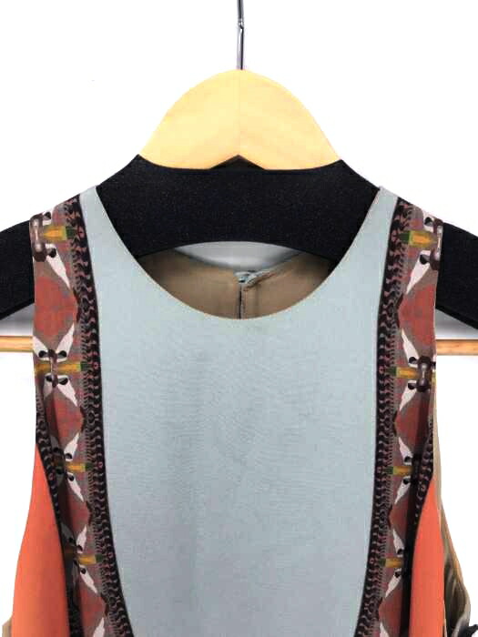 シルクプリーツワンピース Etro ワンピース レディースeur 40 Etro エトロ オレンジ系 日本サイズ S M エトロ レディース 青系 Etro 青系 Eur 40 日本サイズ S M グラデーション古代模様 ワンピース 相当 シルクプリーツワンピース グラデーション古代模様 中古