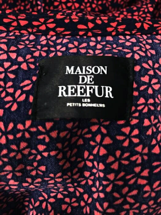 楽天市場 Maison De Reefur メゾンドリーファー シャツワンピース レディース 黒系 赤系 Jpn 38 日本サイズ M L 相当 小花柄ワンピース カシュクール 中古 ブランド古着バズストアbazzstore Bazzstore ブランド古着バズストア