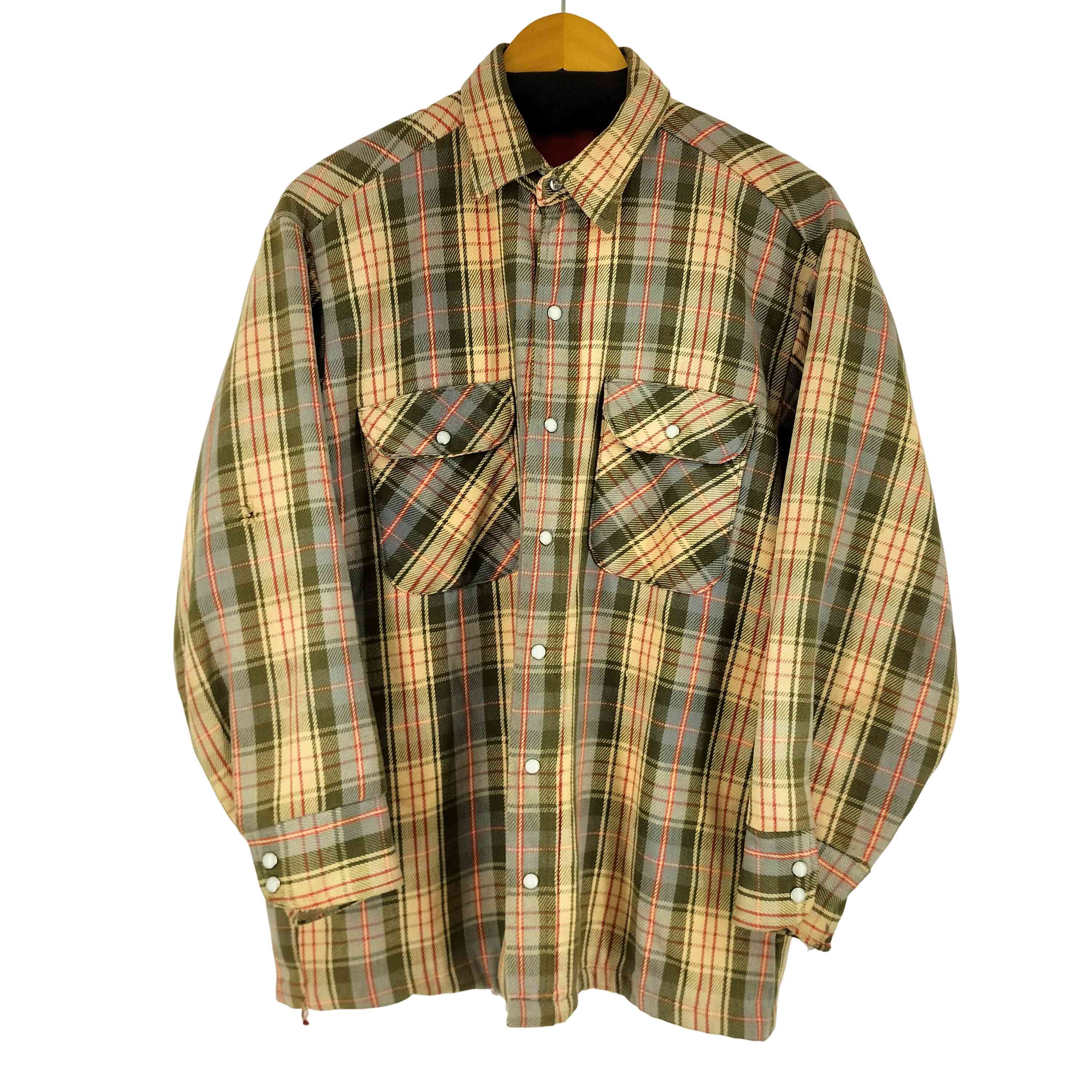 楽天市場】USA製 80s FIVE BROTHER Quilting Lined Flannel L/S Shirt
