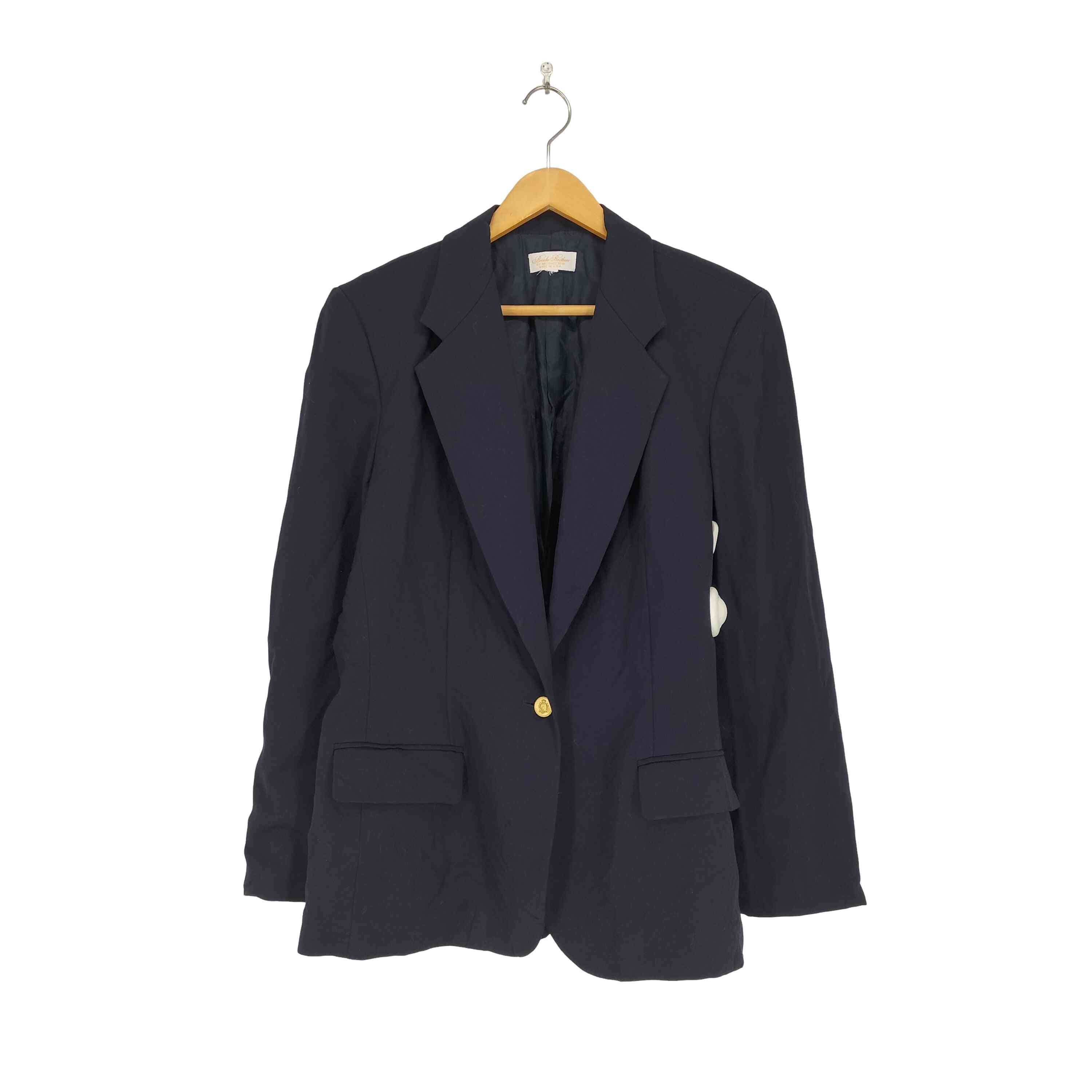 【中古】ブルックスブラザーズ BROOKS BROTHERS MADE IN USA エンブレムボタン紺ブレ メンズ 表記無