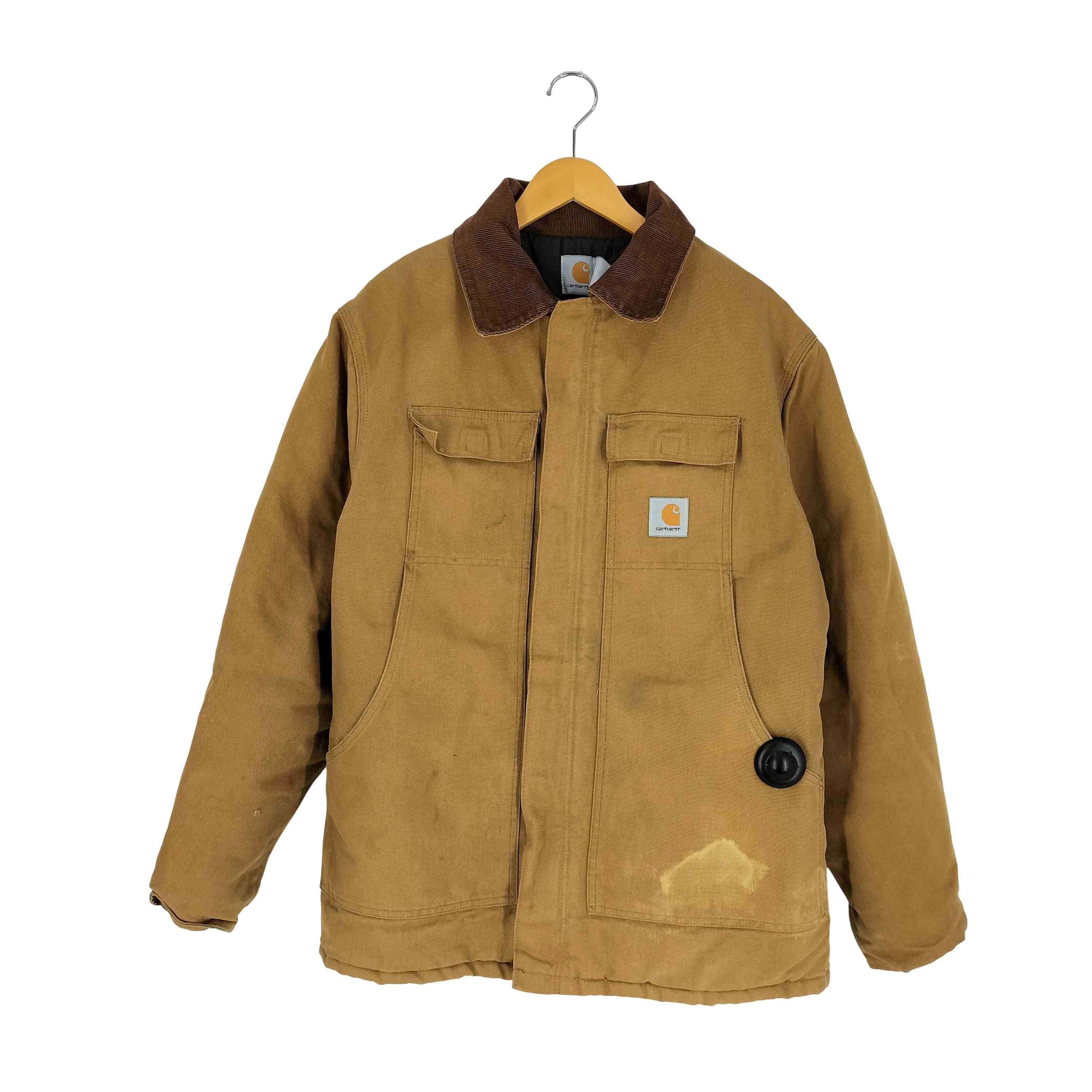 【中古】鉄道車両ハート形 Carhartt 80-90S TRADITIONAL COAT 伝統的 厚地の外套 メンズ 書きあらわす無