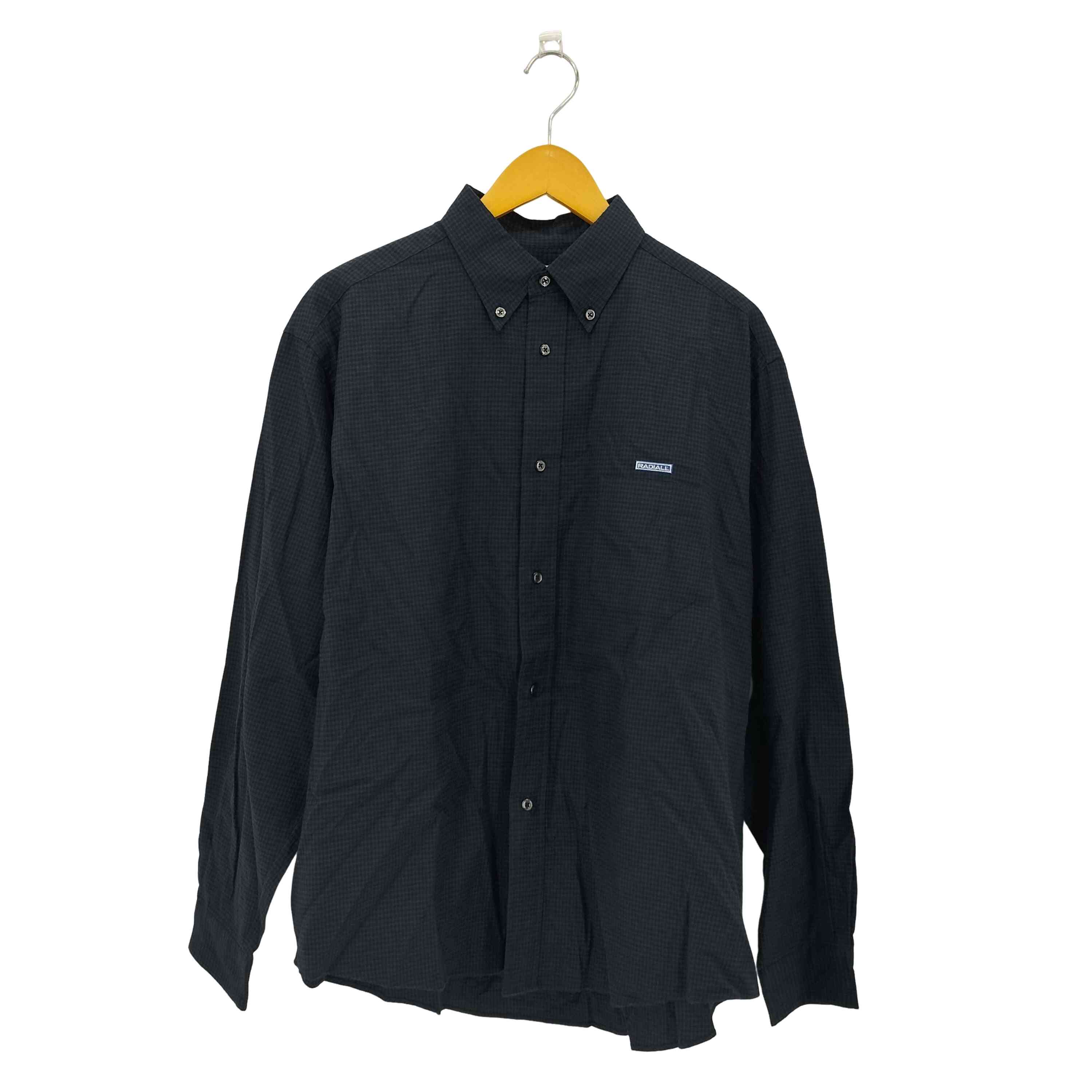 【中古】ラディアル RADIALL CIVIC-B.D.COLLARED SHIRT L/S チェック柄 ボタンダウン 長袖シャツ メンズ 表記無