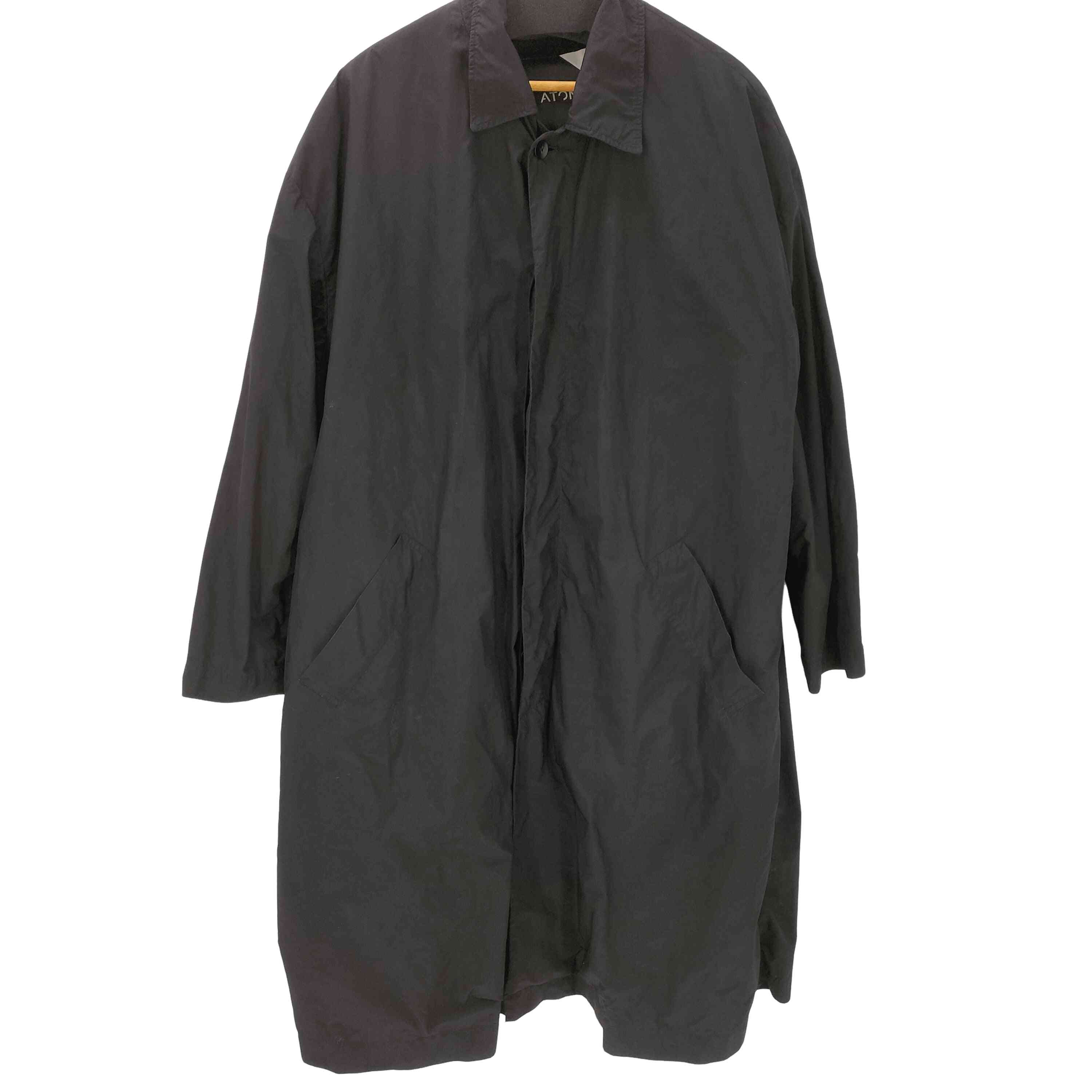 【中古】エイ英トン ATON AIR VENTILE BALMACAAN COAT  エア湖 ベン瓦 バルマカーン ステンカラー 厚地の外套 メンズ  06
