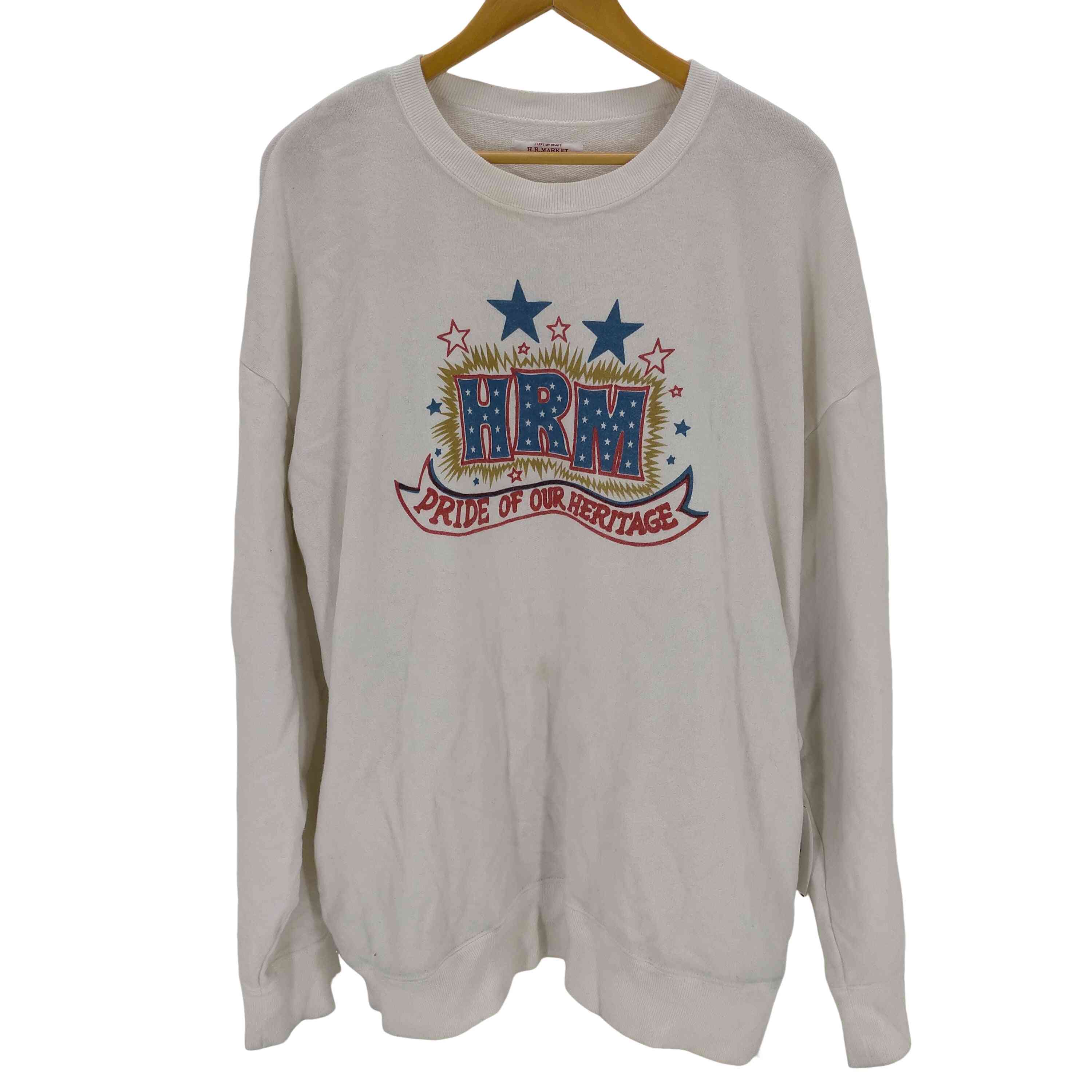 ハリウッドランチマーケット トレーナー スウェット グレー ガゼット　HRM ハリウッドランチマーケット/HOLLYWOOD RANCH MARKET