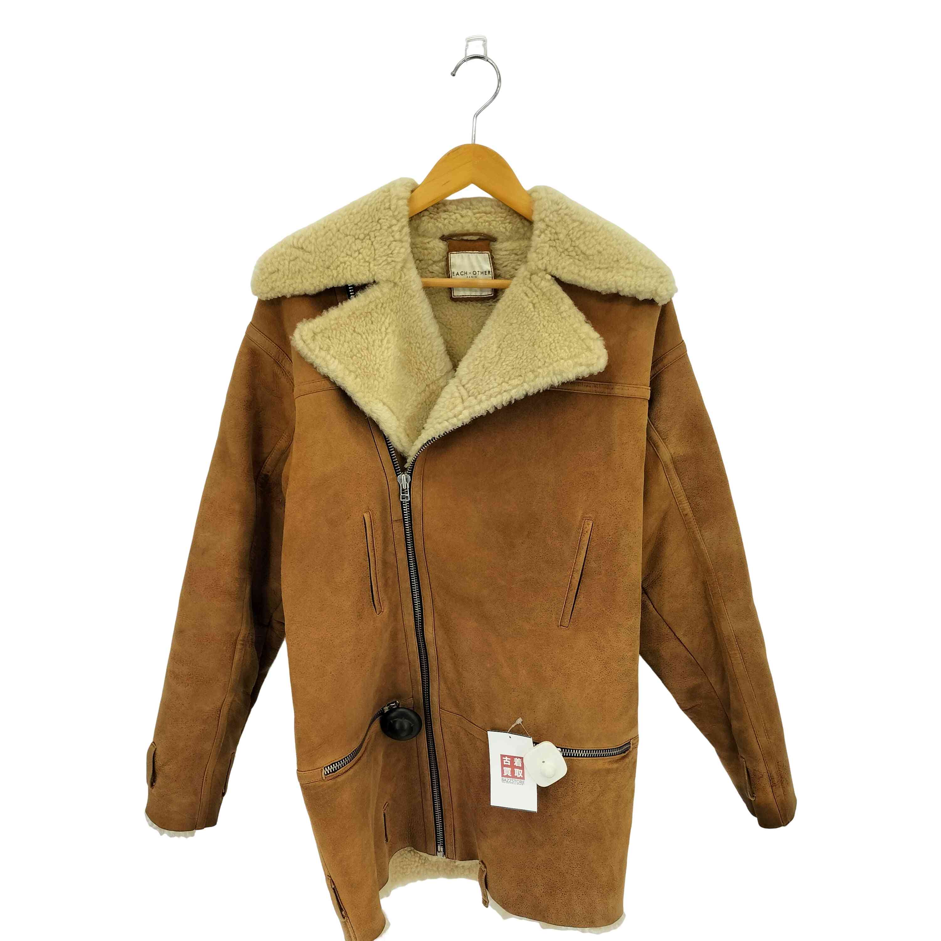 【中古】ユーズドフルギ USED古着 {{EACH&OTHER}] ラムスキン ムートンコート レディース 表記無 ｜BAZZSTORE ブランド古着バズストア