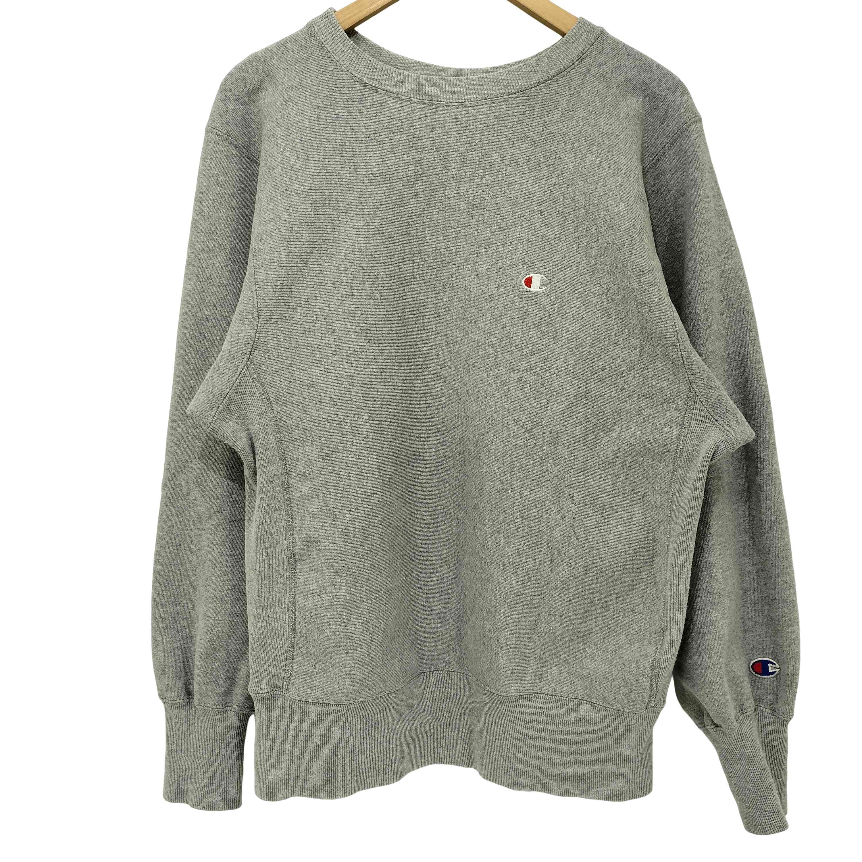 【中古】チャンピオン Champion 90s REVERSE WEAVE リバースウィーブ 刺繍タグ 目あり クルーネック スウェット メンズ import:M |BAZZSTORE ブランド古着バズストア