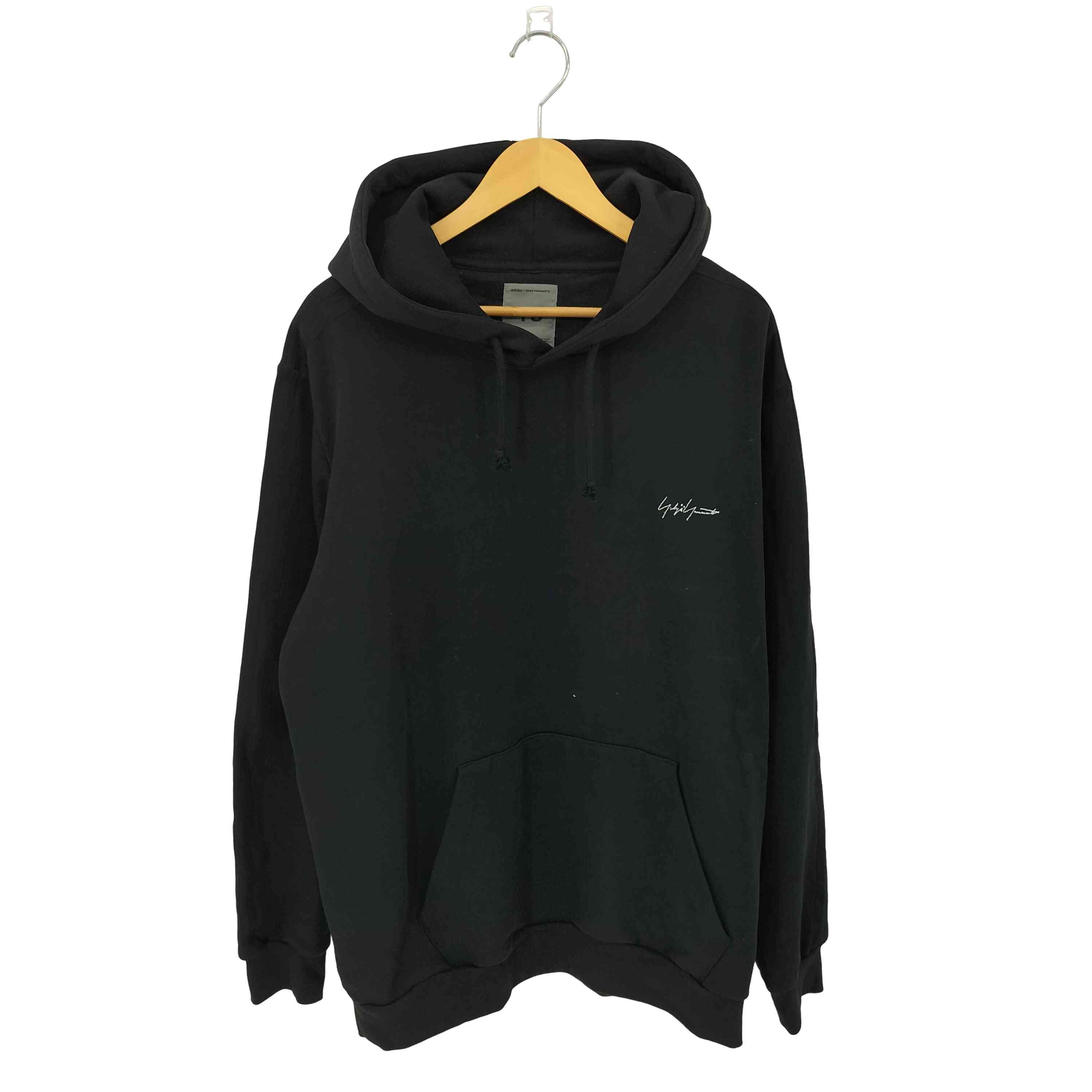 【中古】ワイスロバート・エドワード・リー Y-3 KURO 3STRIPES HOODIE 3縞模様 フーディー ティーシャツパーカー メンズ JPN：L