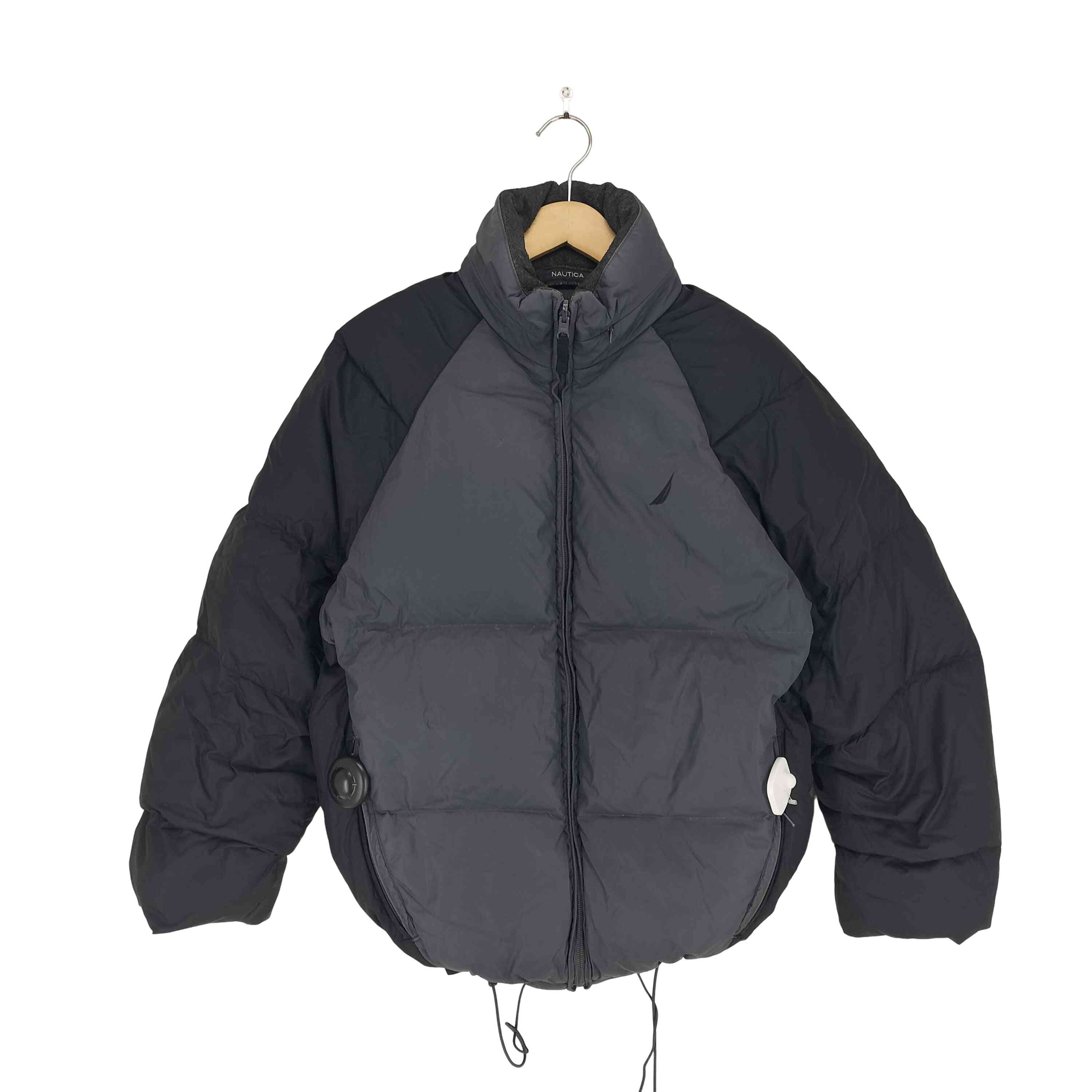 【中古】ノーティカ NAUTICA 裏地フリースダウンジャケット リバーシブル フリースジャケット メンズ import：S
