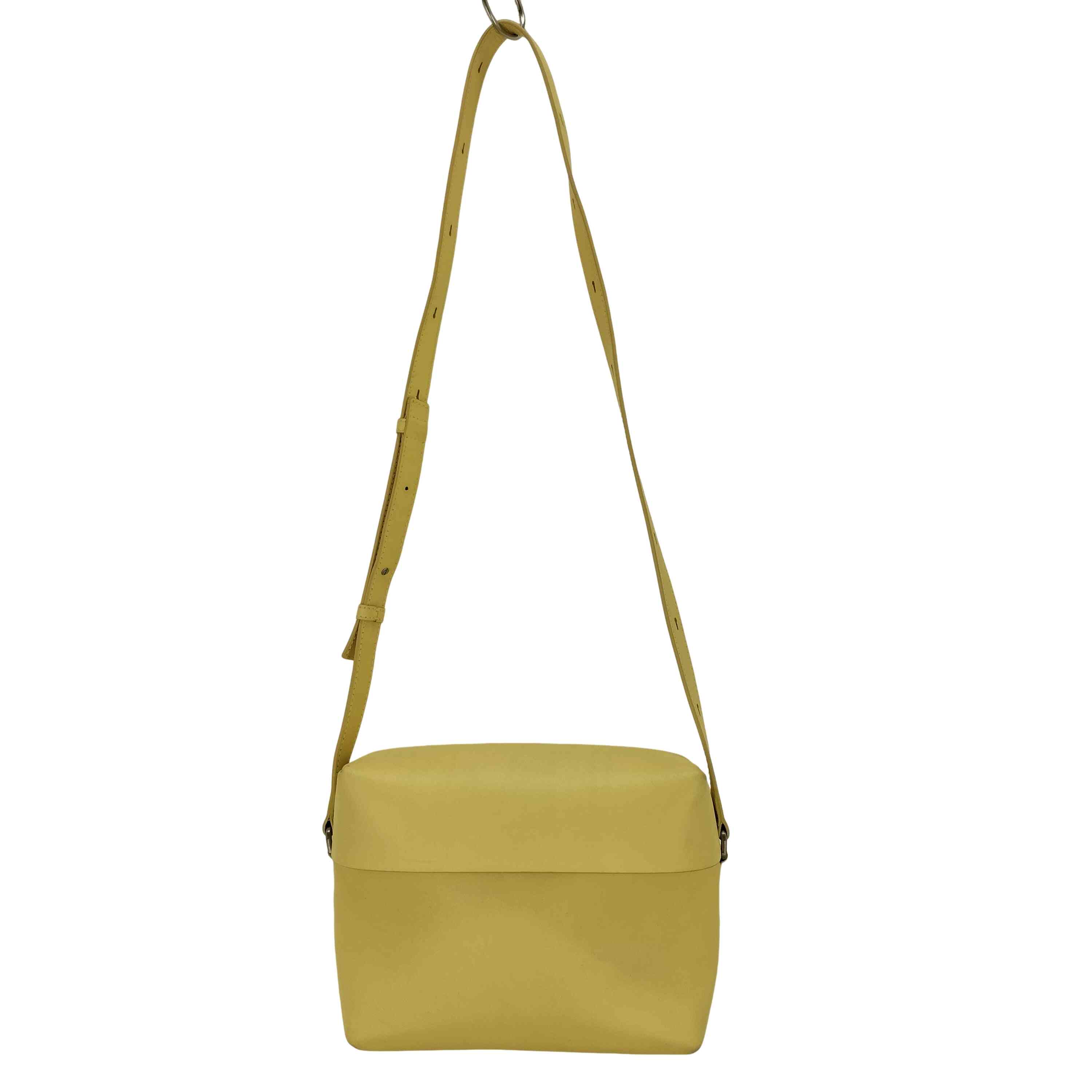 【中古】ジルサンダー JIL SANDER LID CROSSBODY エンボスロゴ レザーショルダーバッグ レディース 表記無 ｜BAZZSTORE ブランド古着バズストア