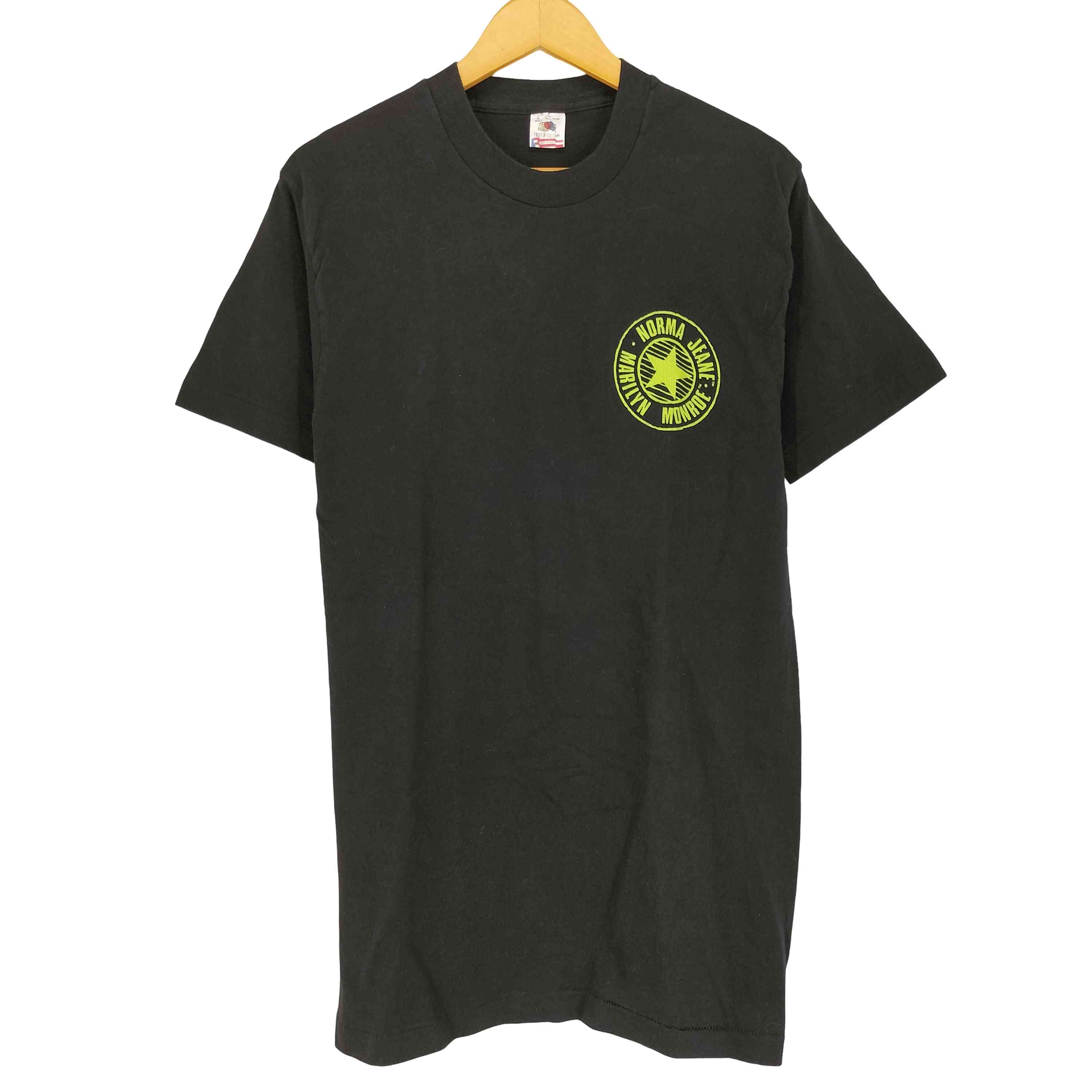 【中古】フルーツオブザルーム FRUIT OF THE LOOM 1993 90s- USA製 袖裾シングル 両面プリントクルーネックプルオーバー メンズ  L