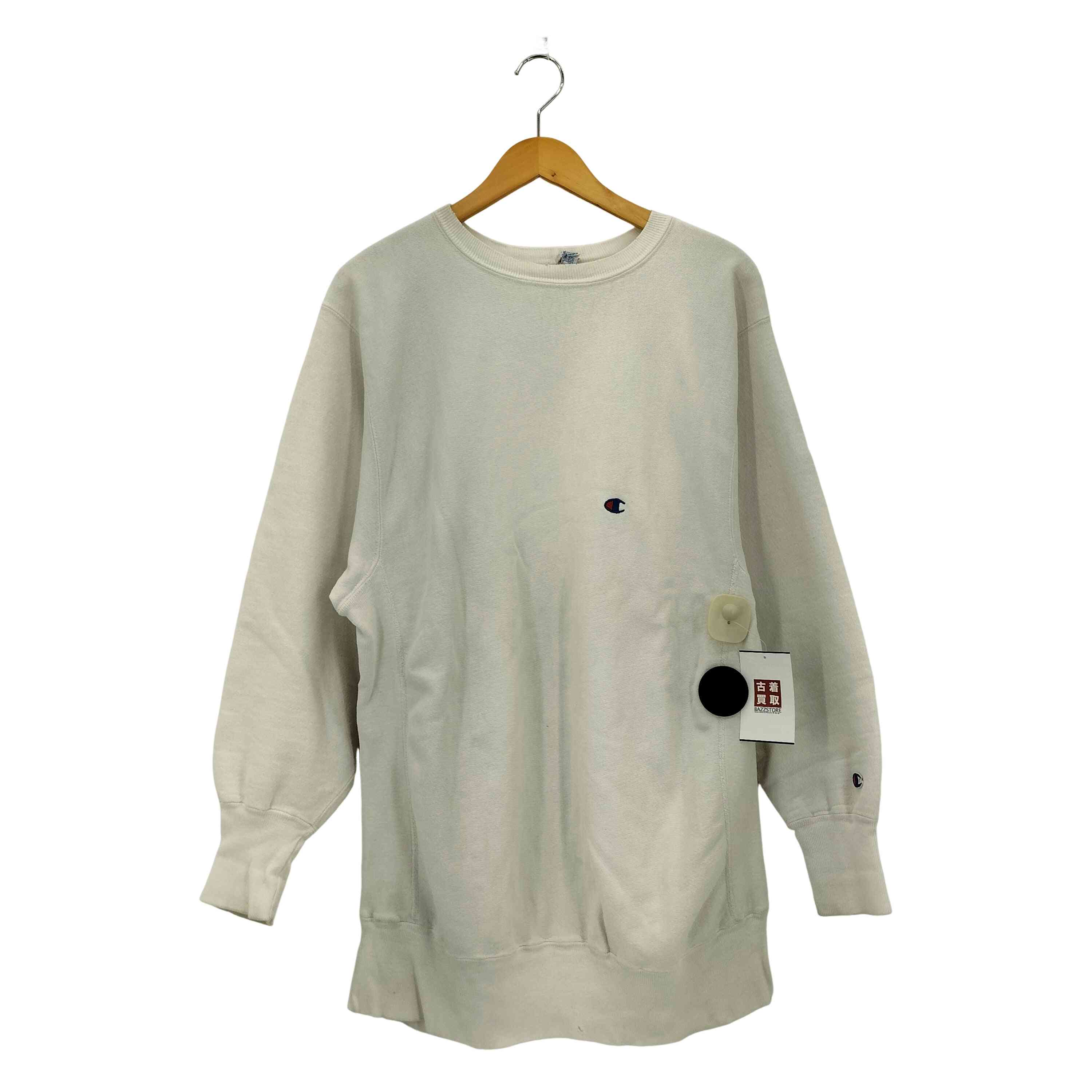 【中古】はやりっ児 Champion 90s 年寄りの RIVERSE WEAVE  ワンポイントロゴタイプ ガゼット スウェットトレーナー メンズ  XXL