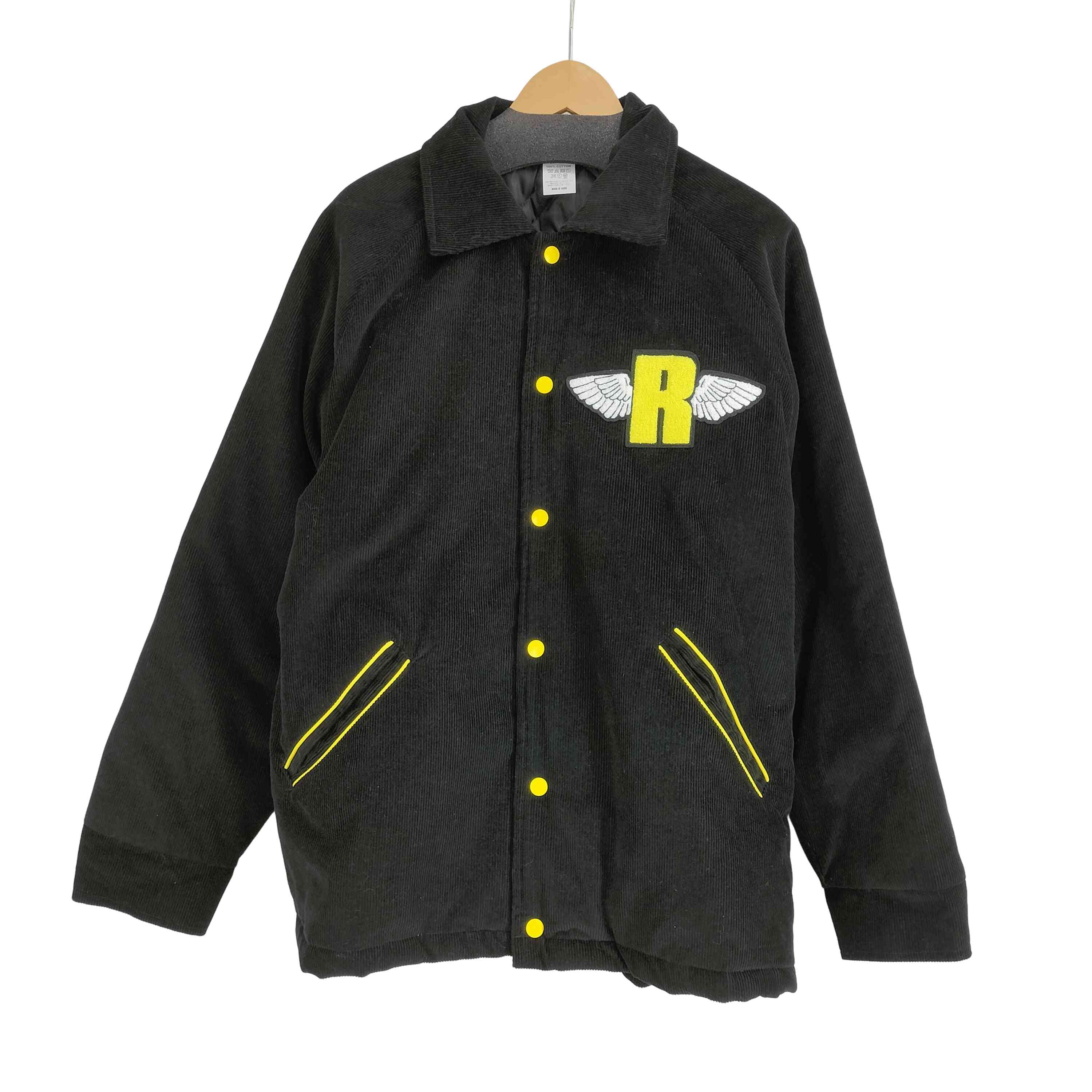 【中古】ユーズドフルギ USED古着 {{og blanks}} CLUB REFUGE ワッペン コーデュロイ ジャケット メンズ import：L