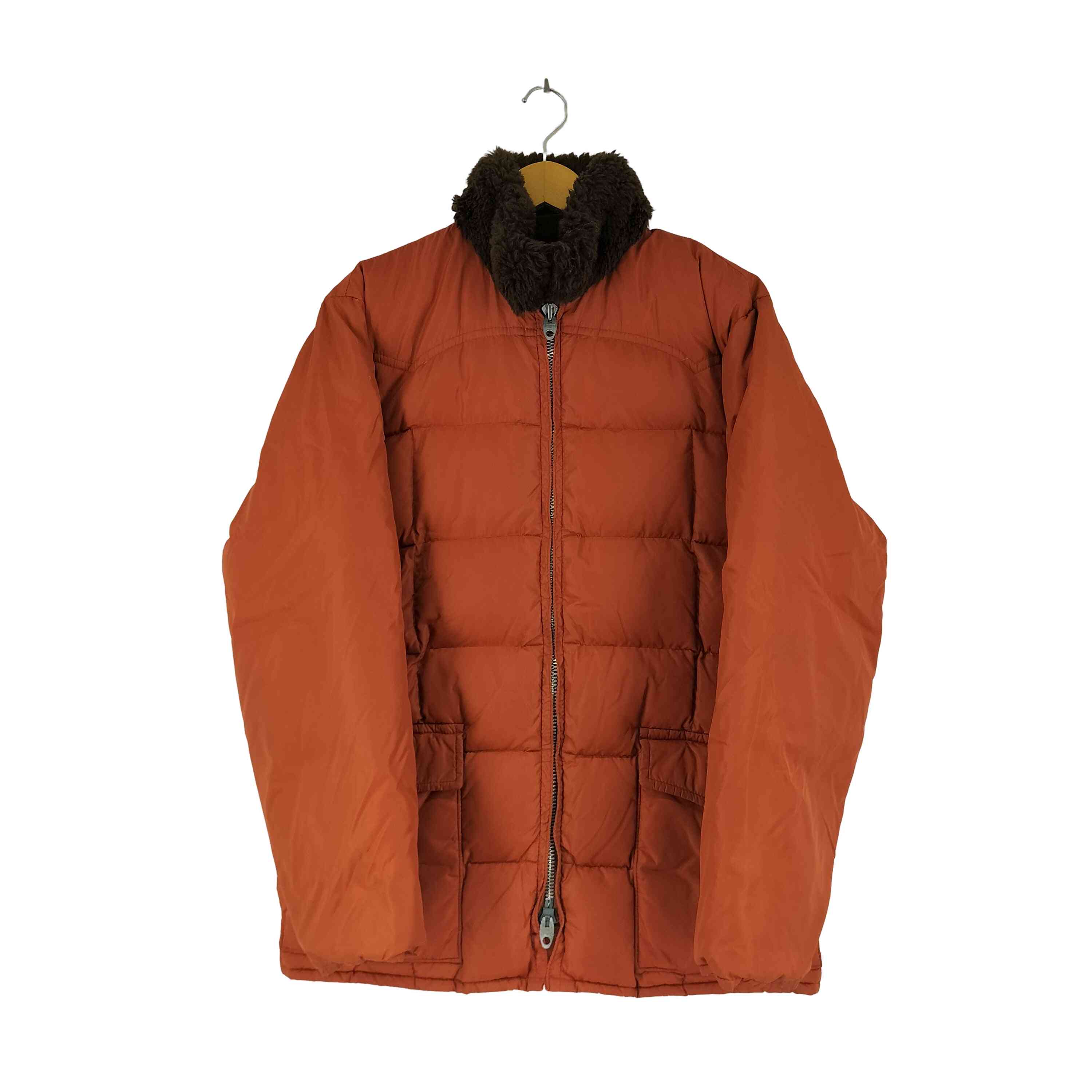 【中古】ユーズドフルギ USED古着 推定60S LIGHTNING ZIP 襟ボア 中綿ジャケット メンズ 表記無