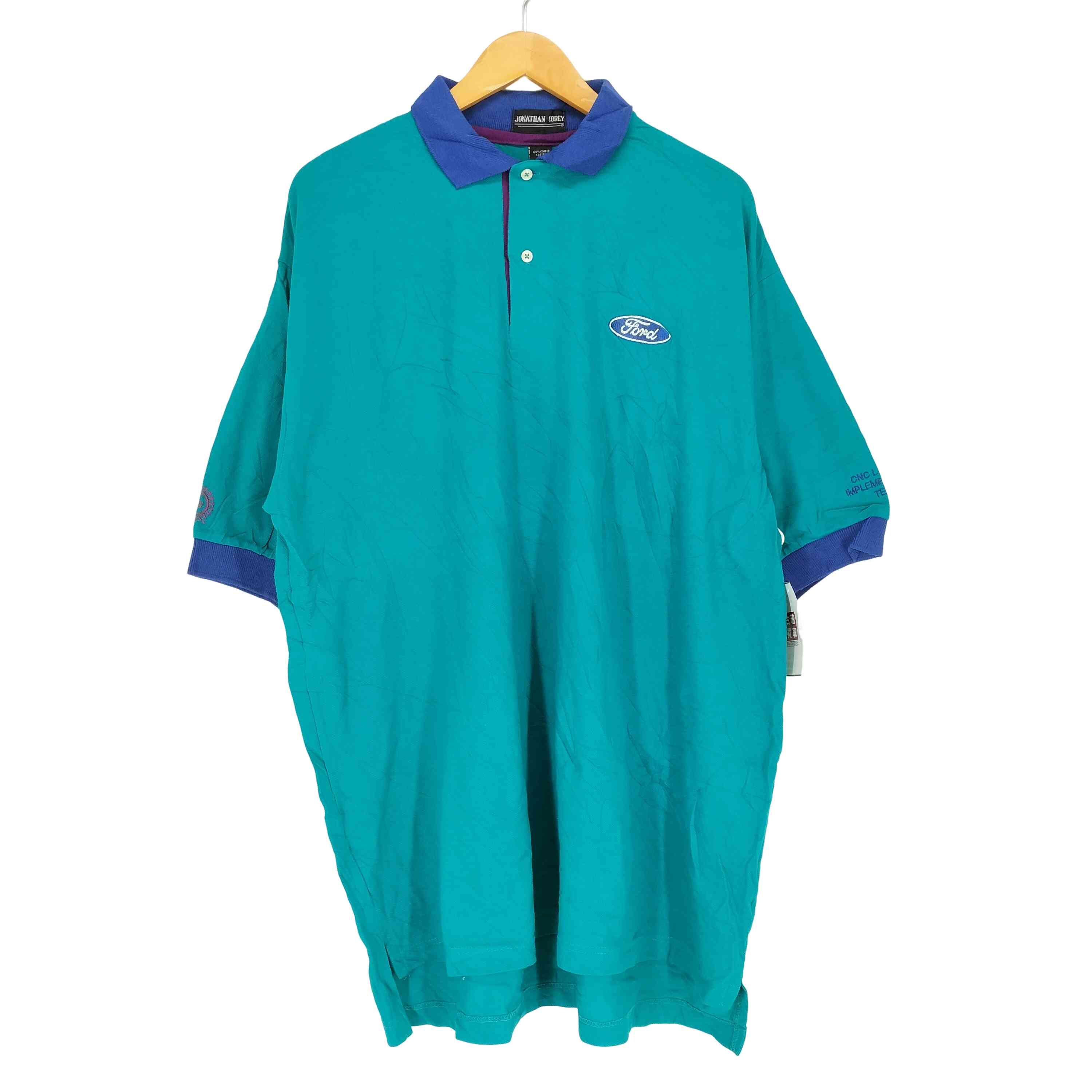 【中古】ユーズドフルギ USED古着 JOANTHAN COREY 企業ロゴポロシャツ メンズ XXL