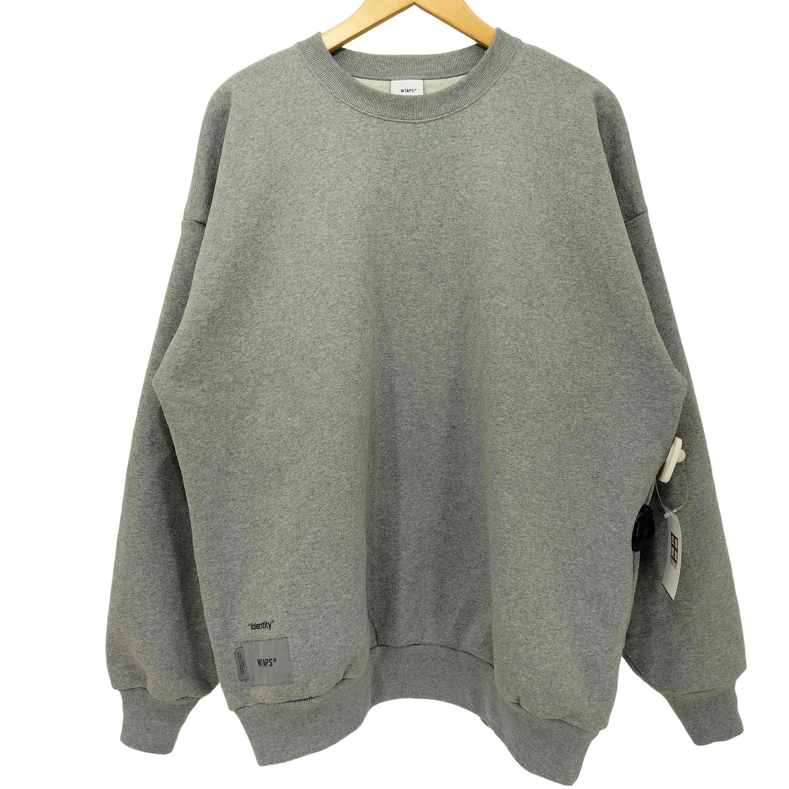 【中古】ダブルタップス WTAPS 25AW IDENTITY SWEATER COTTON GRAY メンズ JPN：3