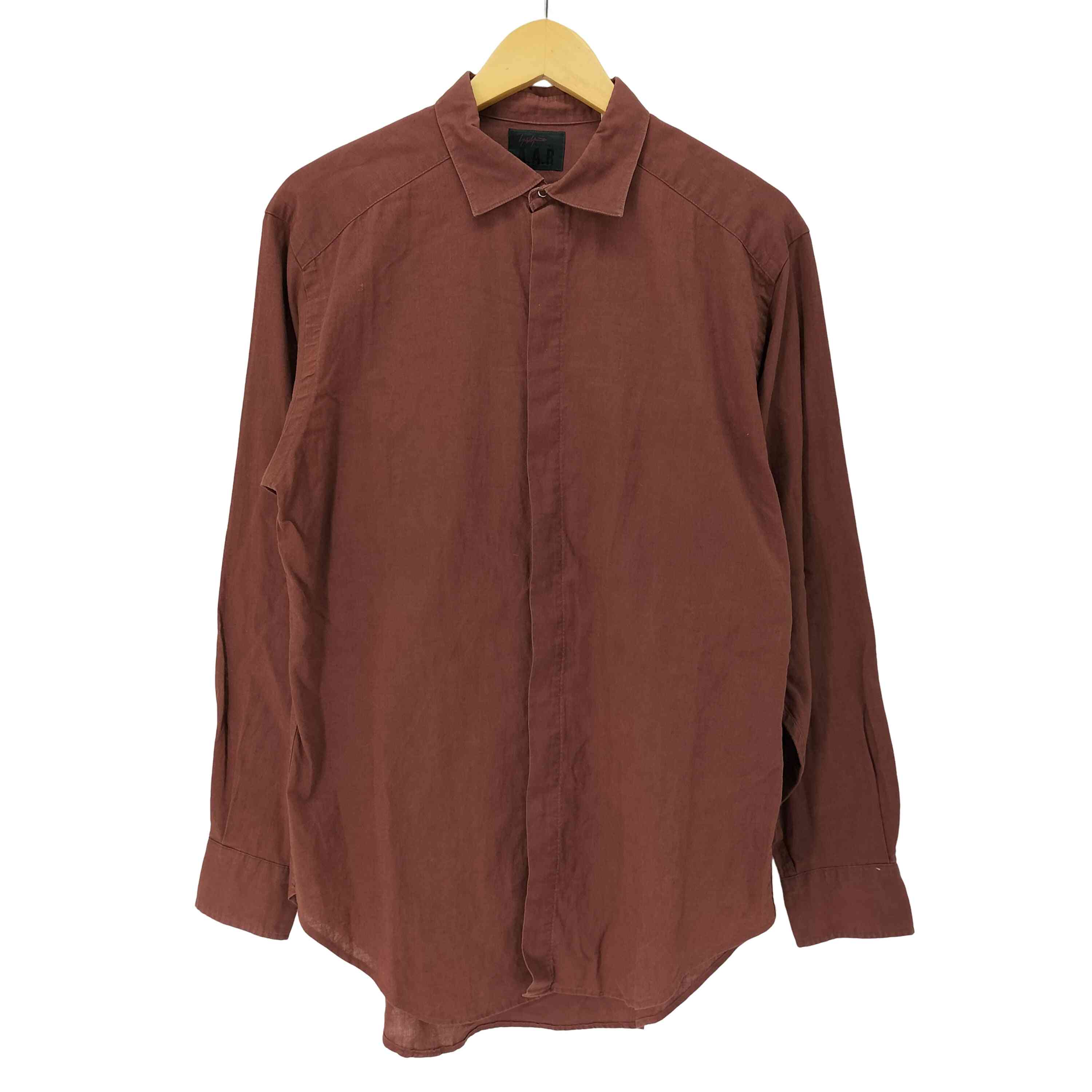 【中古】ヨウジヤマモトダーバンアール Yohji Yamamoto DURBAN A.A.R 綿織物リネン 比翼 プルオーバー メンズ import：L