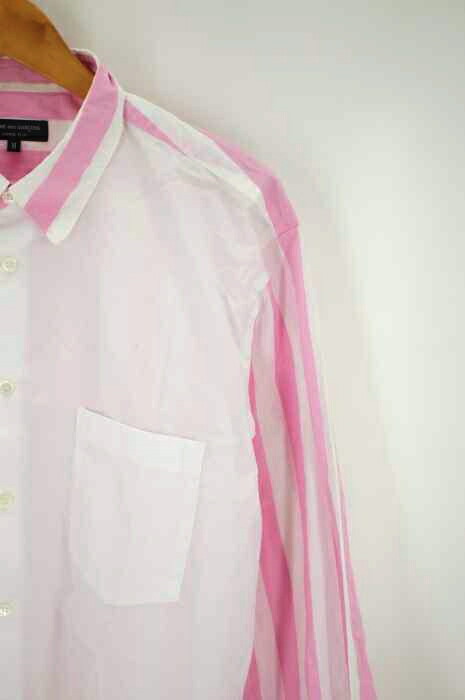 Comme Des Garcons Homme Plus コムデギャルソンオムプリュス シャツ メンズ ピンク系 白系 Jpn M 日本サイズ M 相当 ピンクストライプシャツ 中古 ブランド古着バズストアbazzstore septicin Com
