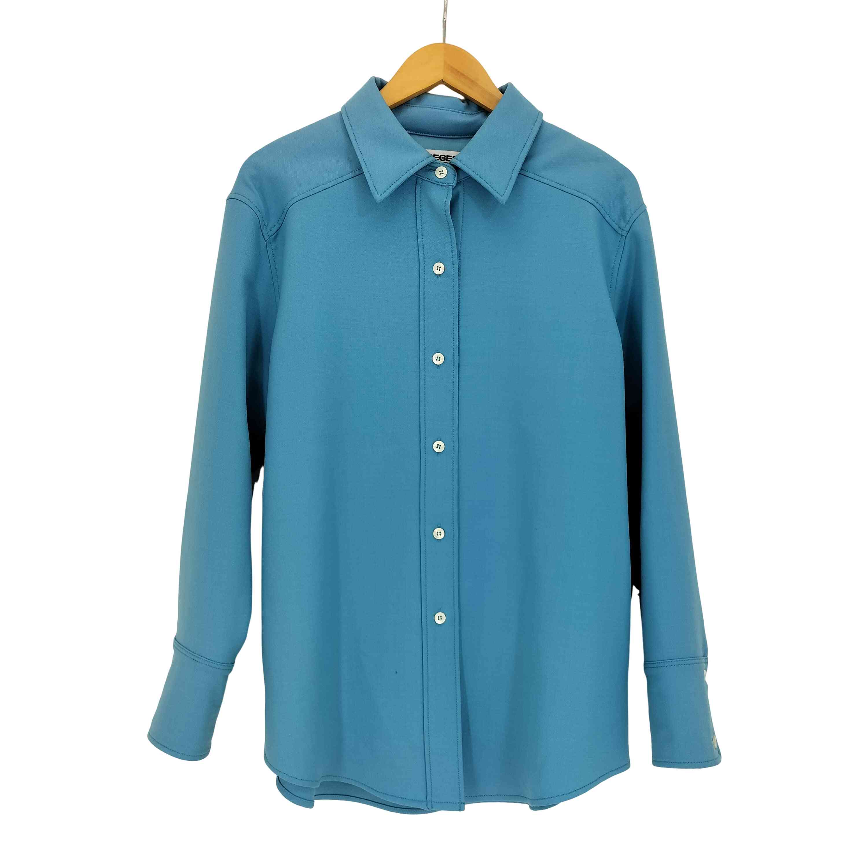 【中古】クレージュ courreges Virgin Wool Shirt Jacket Unisex レディース 38|BAZZSTORE ブランド古着バズストア