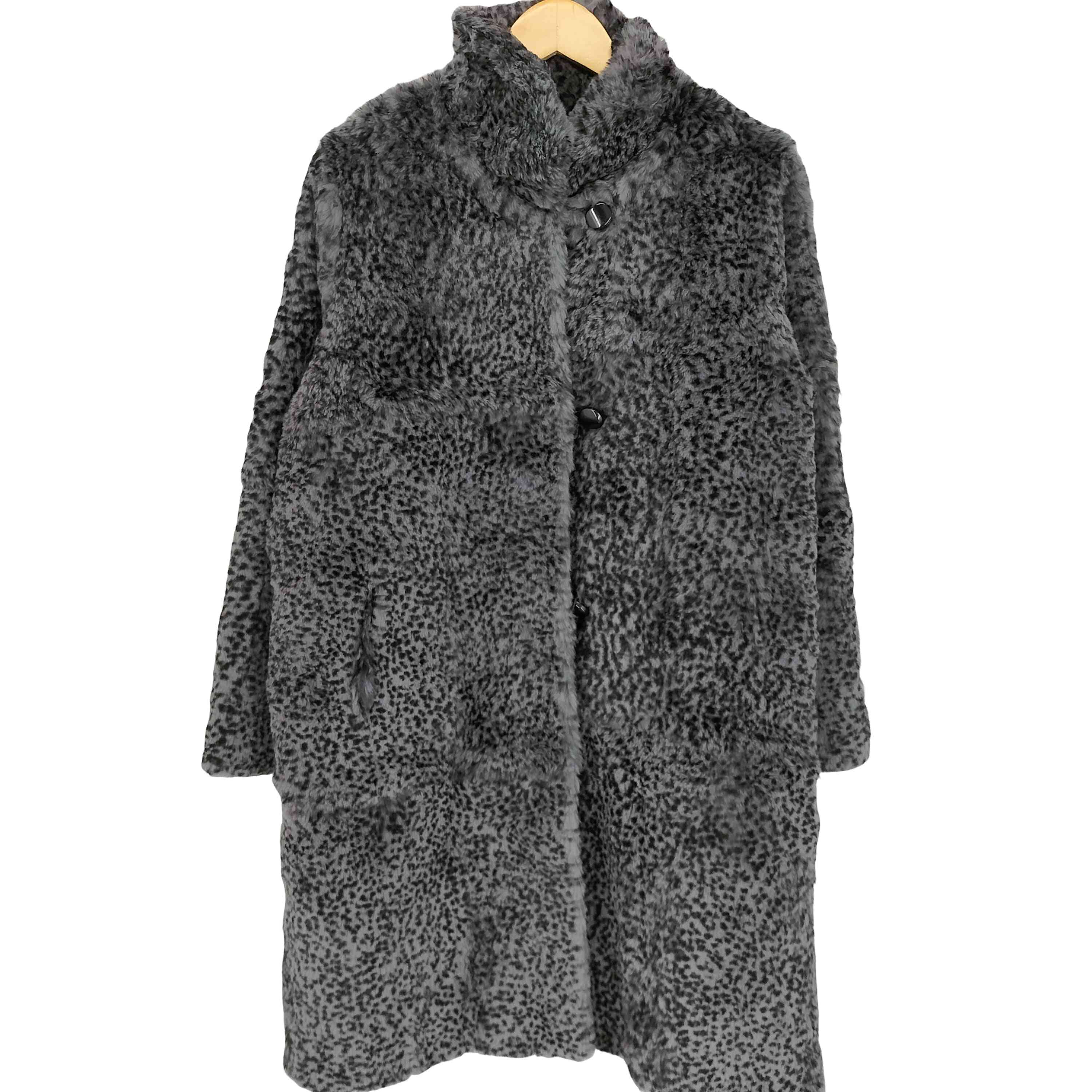 【中古】ユーズドフルギ USED古着 rabit fur jacket ラビットファージャケット リヴァーシブル レディース 書きあらわす無