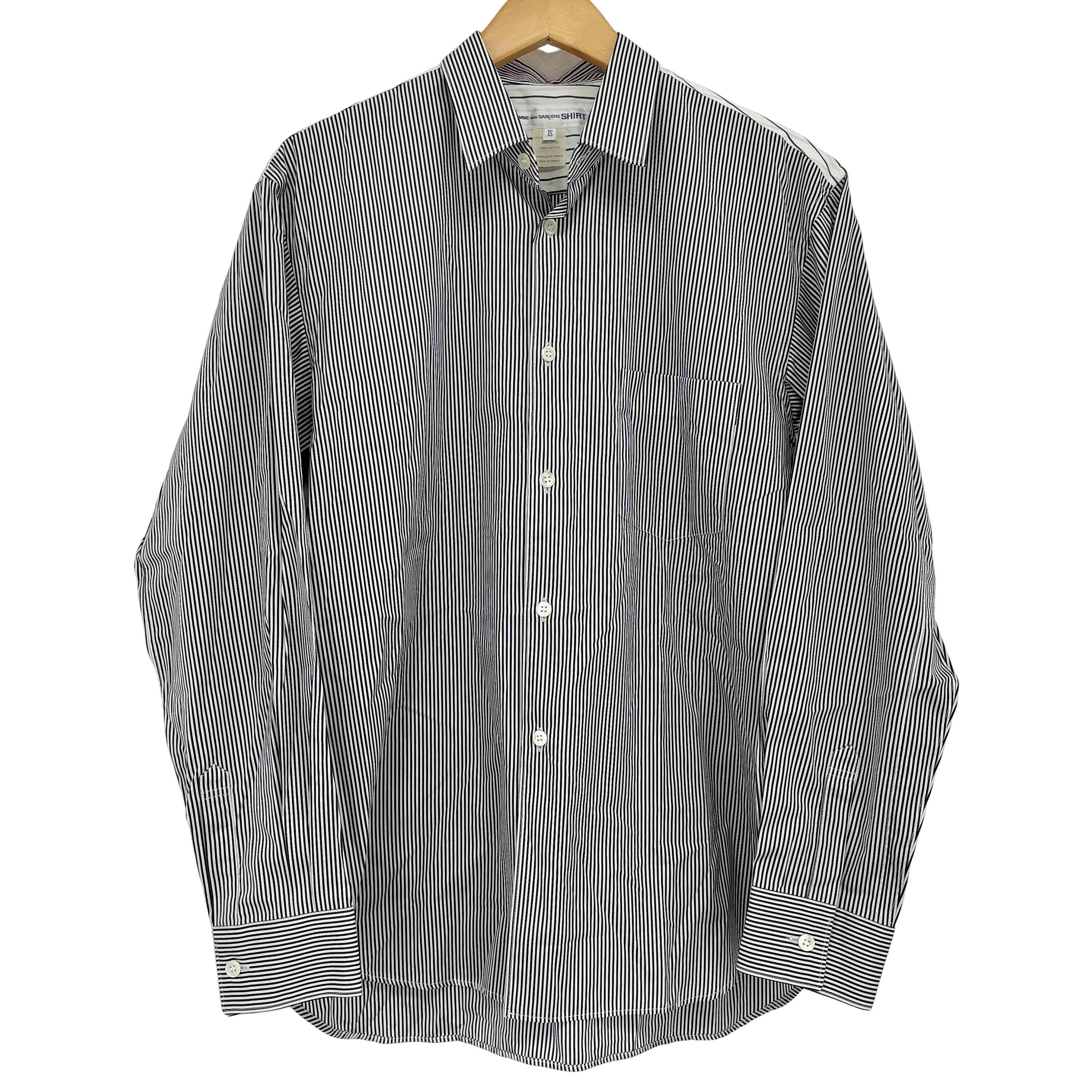 【中古】コムデギャルソンシャツ COMME des GARCONS SHIRT FOREVER stripe Shirts クレイジーパターン ピンストライプ メンズ JPN：XS 17,174円