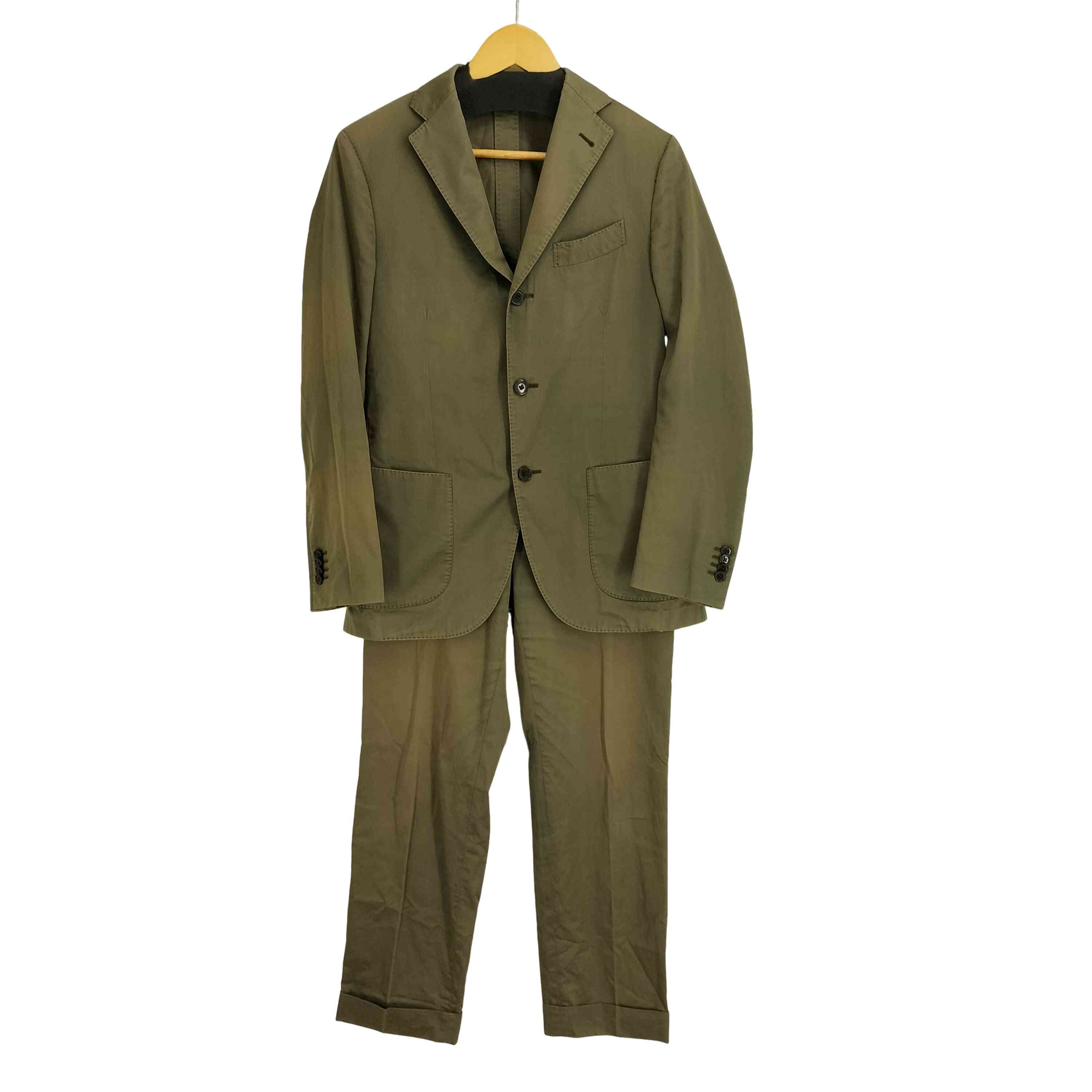 【中古】ラルディー二 LARDINI イタリア製 3B テーラードジャケット 背広セットアップ メンズ  46