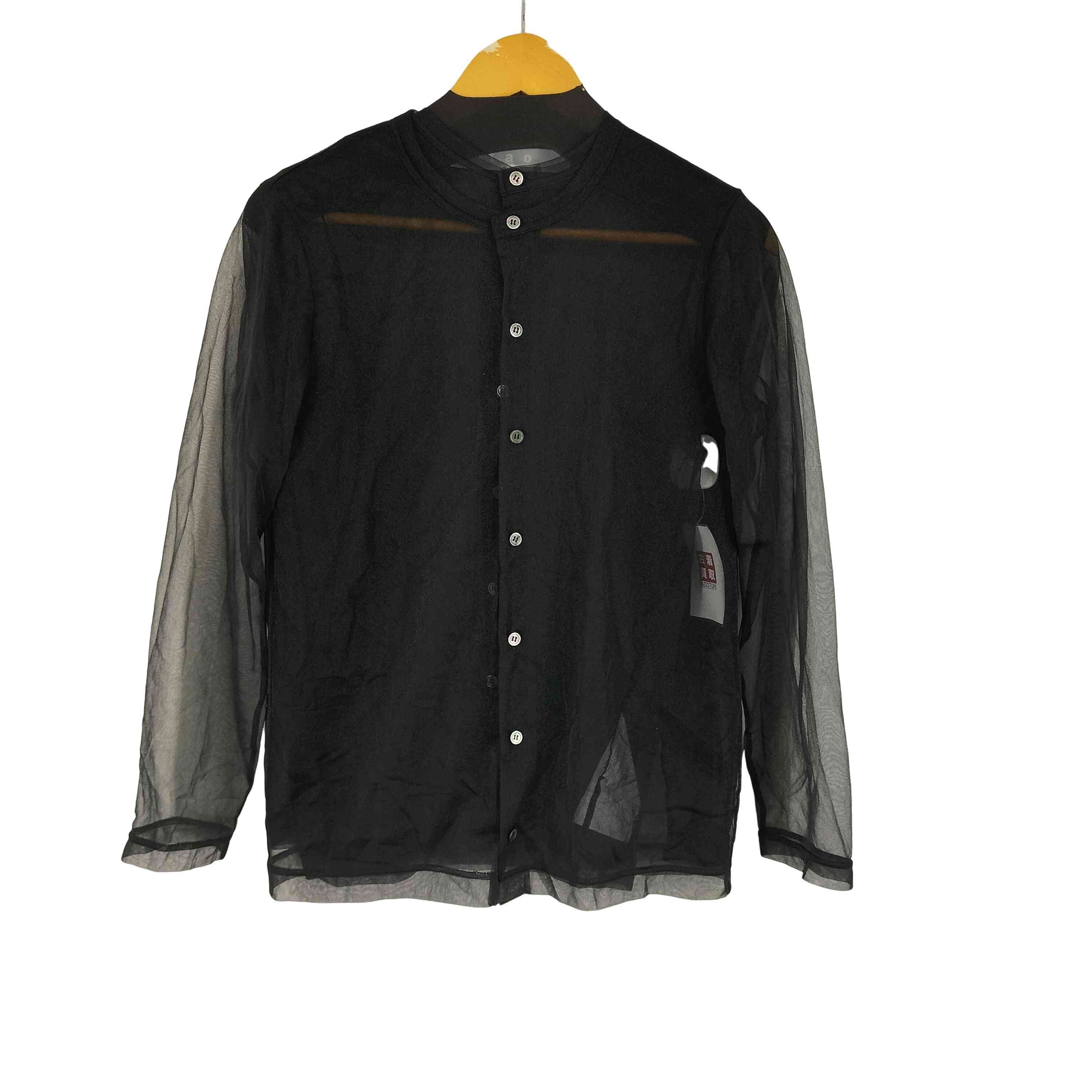【中古】タオコムデギャルソン tao COMME des GARCONS 変形シアーレイヤードシャツ 光沢 レディース JPN：M