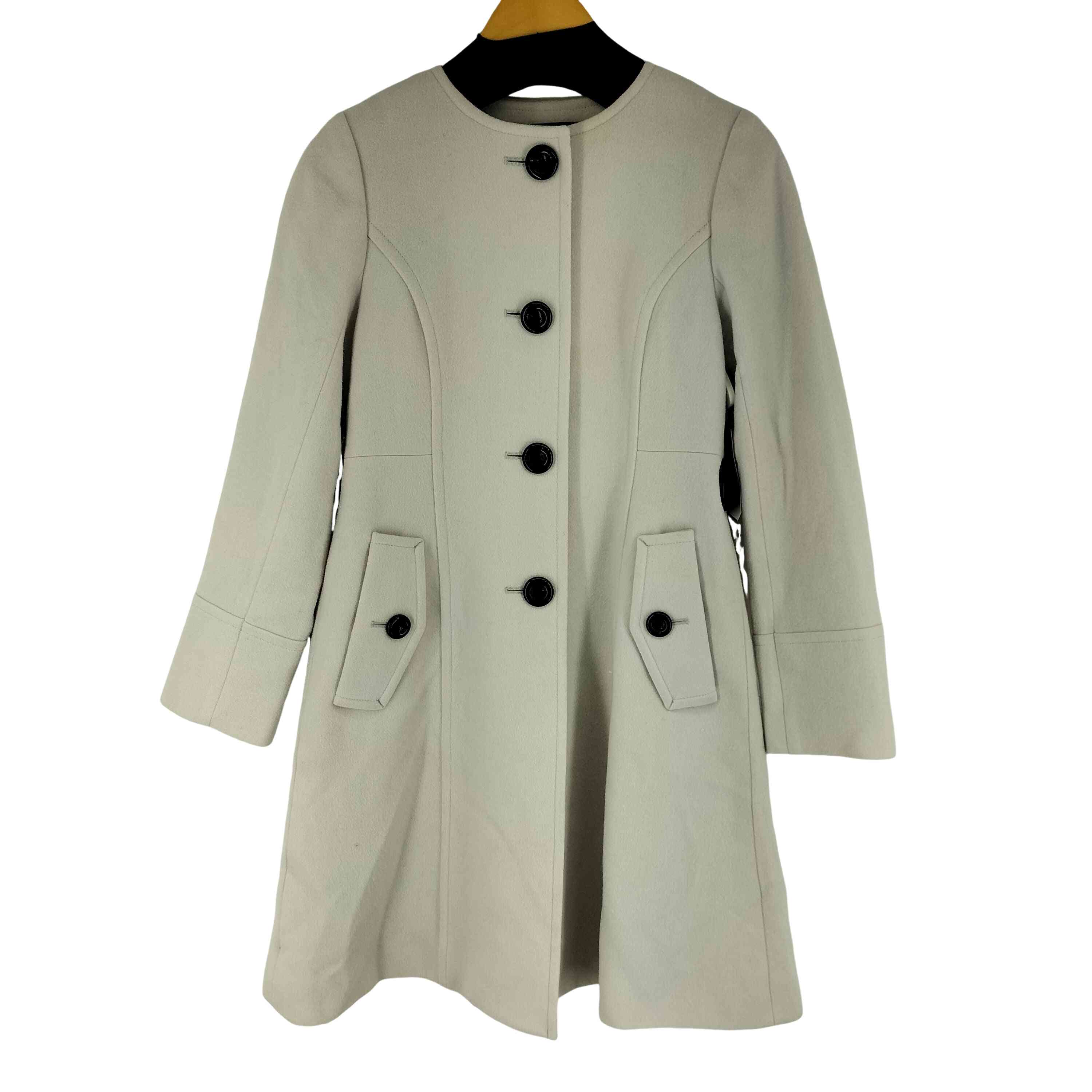 【中古】ブルーレーベルクレストブリッジ BLUE LABEL CRESTBRIDGE 裏地読み合わせる 否色合い 羊毛 厚地の外套 レディース JPN：36