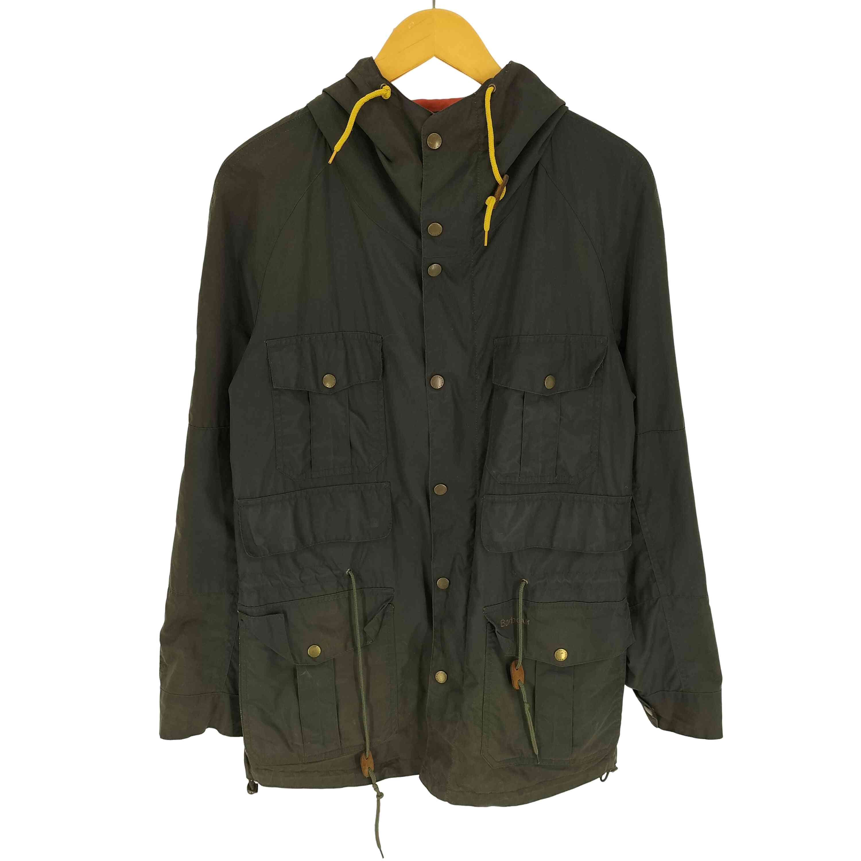 【中古】バブアー Barbour モルドバ製 CAVENDISH キャベンディッシュ マルチポケット ドローコード オイルド コットン ジャケット マウンテンパーカー メンズ import：XS ｜BAZZSTORE ブランド古着バズストア