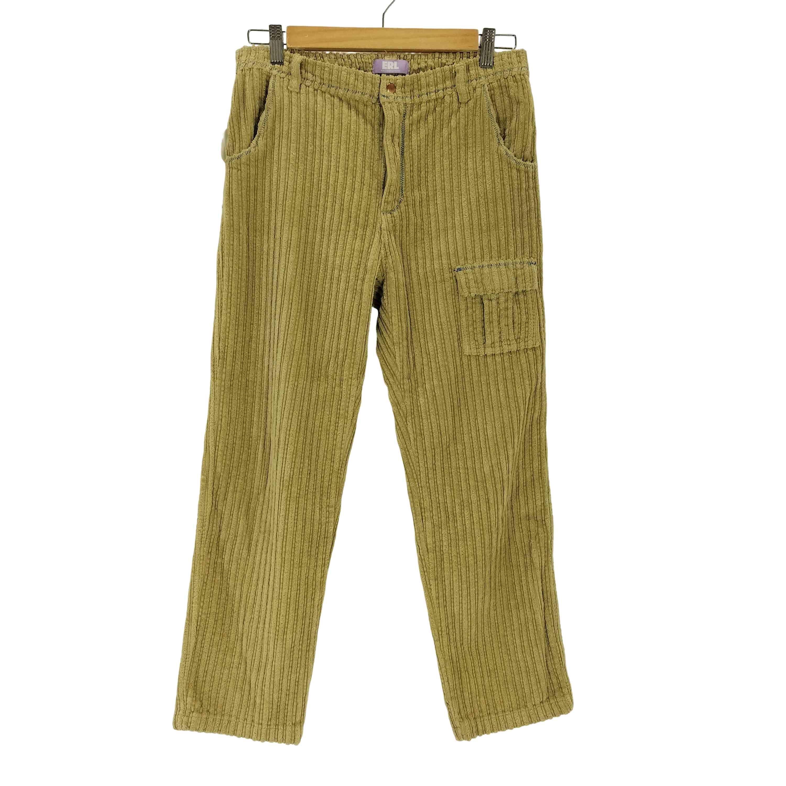 【中古】イーアールエル ERL Wide-leg Corduroy Trousers メンズ 14A｜BAZZSTORE ブランド古着バズストア