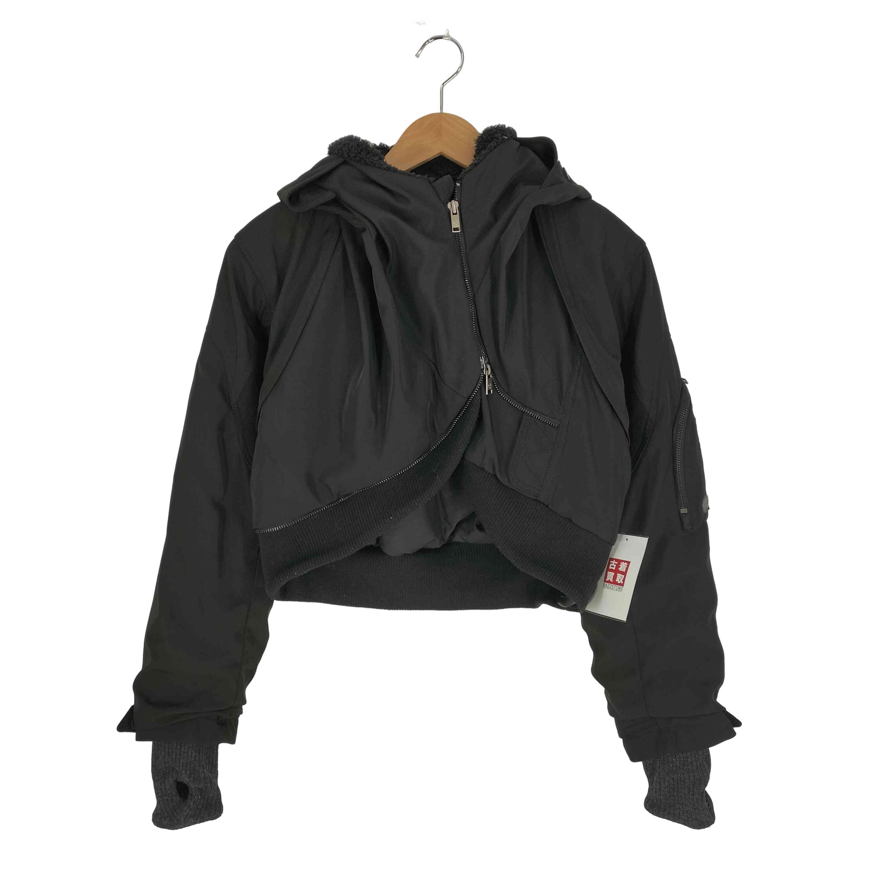 【中古】ユーズドフルギ USED古着 {{DIFFERENTIS}} Cropped Bomber Jacket レディース  OS