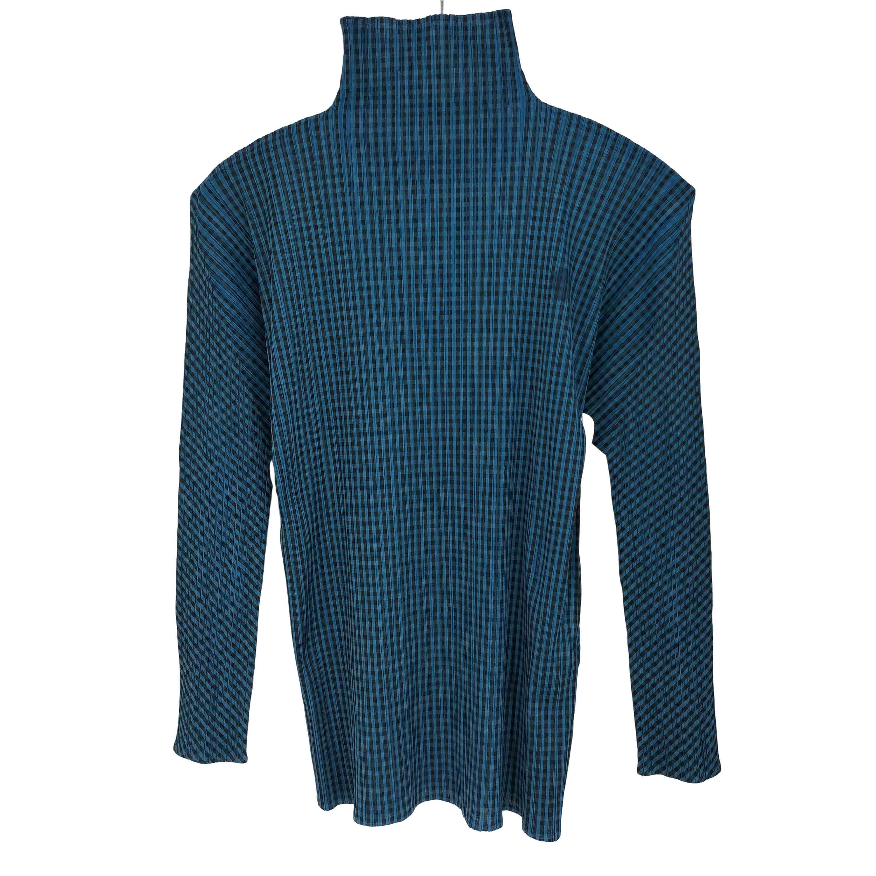 【中古】プリーツプリーズイッセイミヤケ PLEATS PLEASE ISSEY MIYAKE 95AW OLD ギンガム読み合わせる プリーツカットソー レディース JPN：4