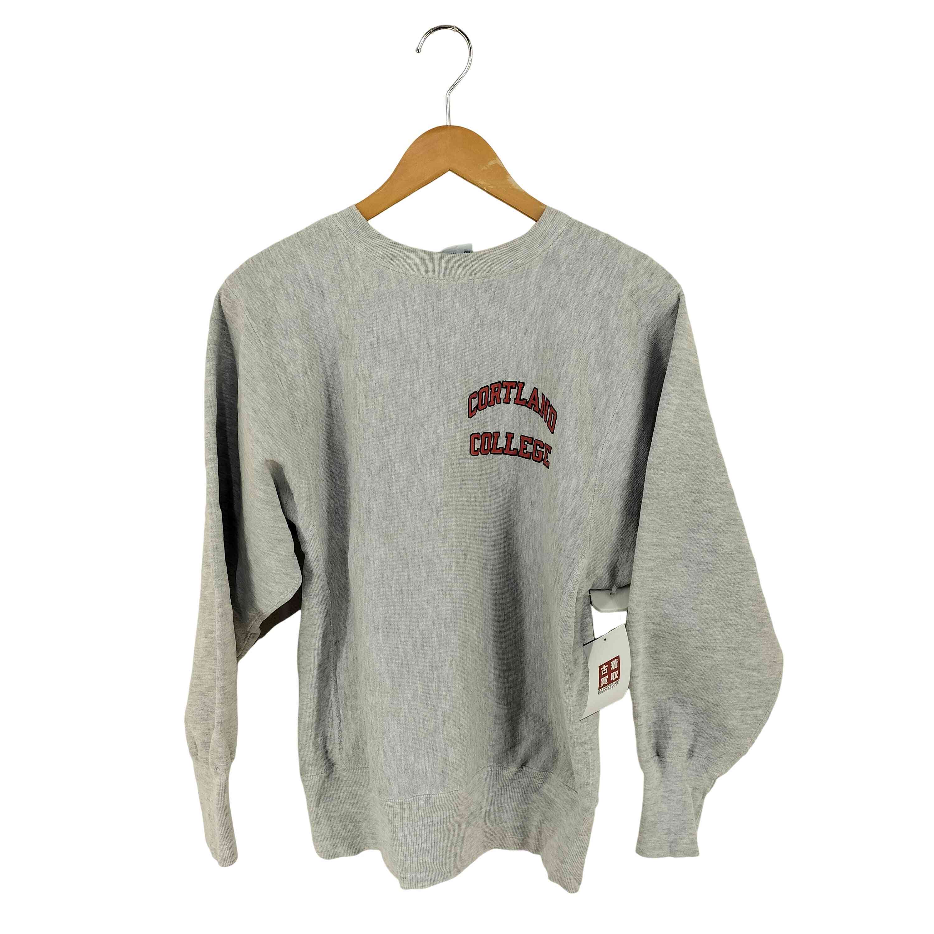 【中古】はやりっ児 Champion 90S USA製 REVERSE WEAVE CORTLAND COLLEGE 両面刷り上げる 汗水 調教師 メンズ import：M