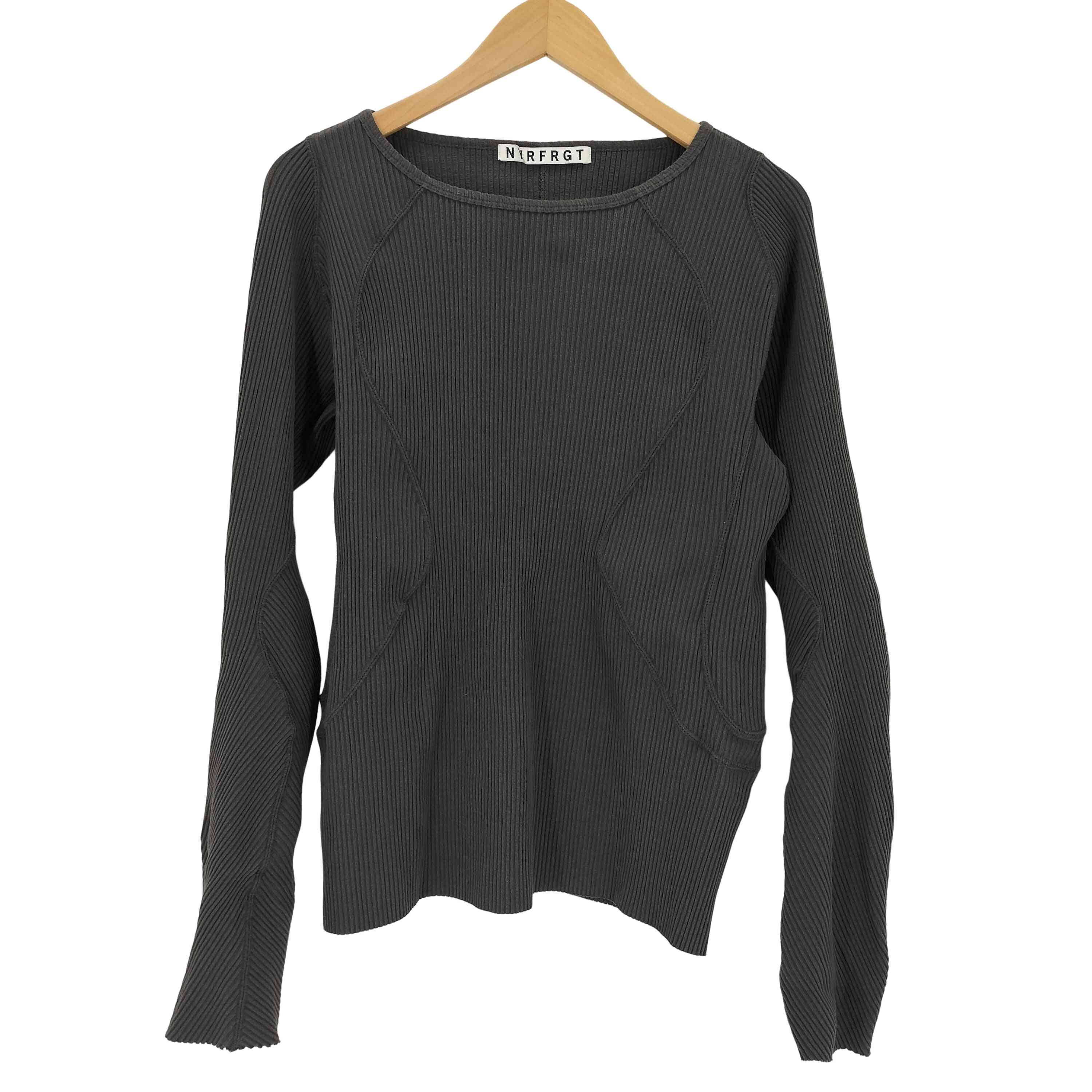 【中古】ネヴァーフォーゲット NVRFRGT Panelled Ribbed Long Sleeve T-shirt メンズ JPN：2