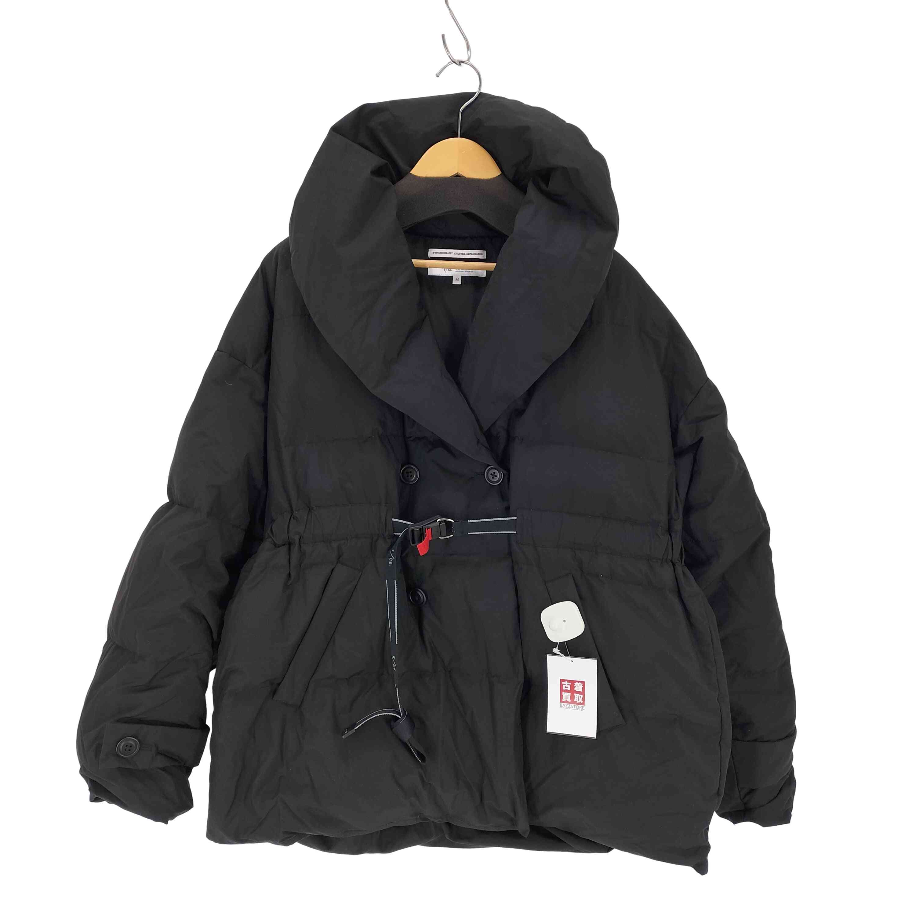 【中古】エフシーイー F/CE. リサイクルダウン オーバーレイ ショールカラー コート RECYCLED DOWN OVERLAY SHAWL COLLAR COAT レディース import：M