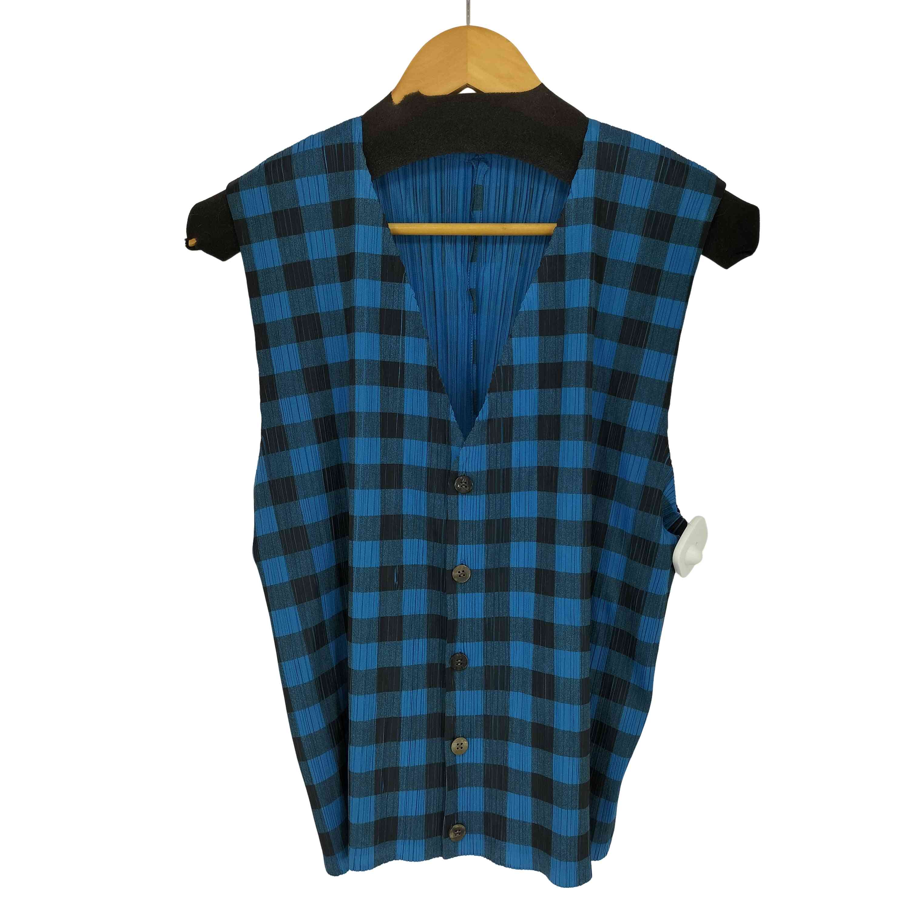 【中古】プリーツプリーズイッセイミヤケ PLEATS PLEASE ISSEY MIYAKE 95AW ギンガム読み合わせる 筋目より良い レディース JPN：3