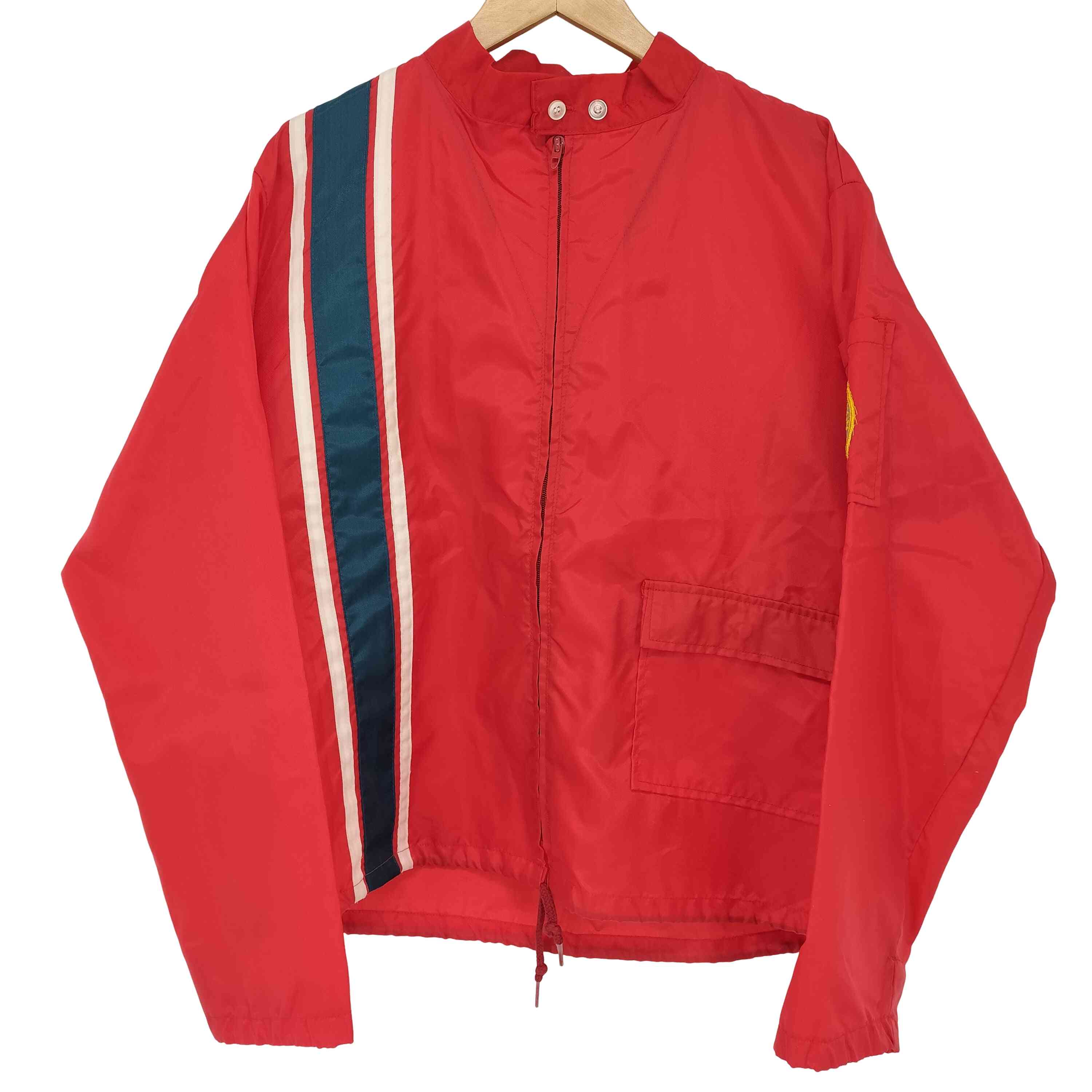 楽天市場】70s レーシングジャケット 赤白 ナイロン IDEAL チェッカー