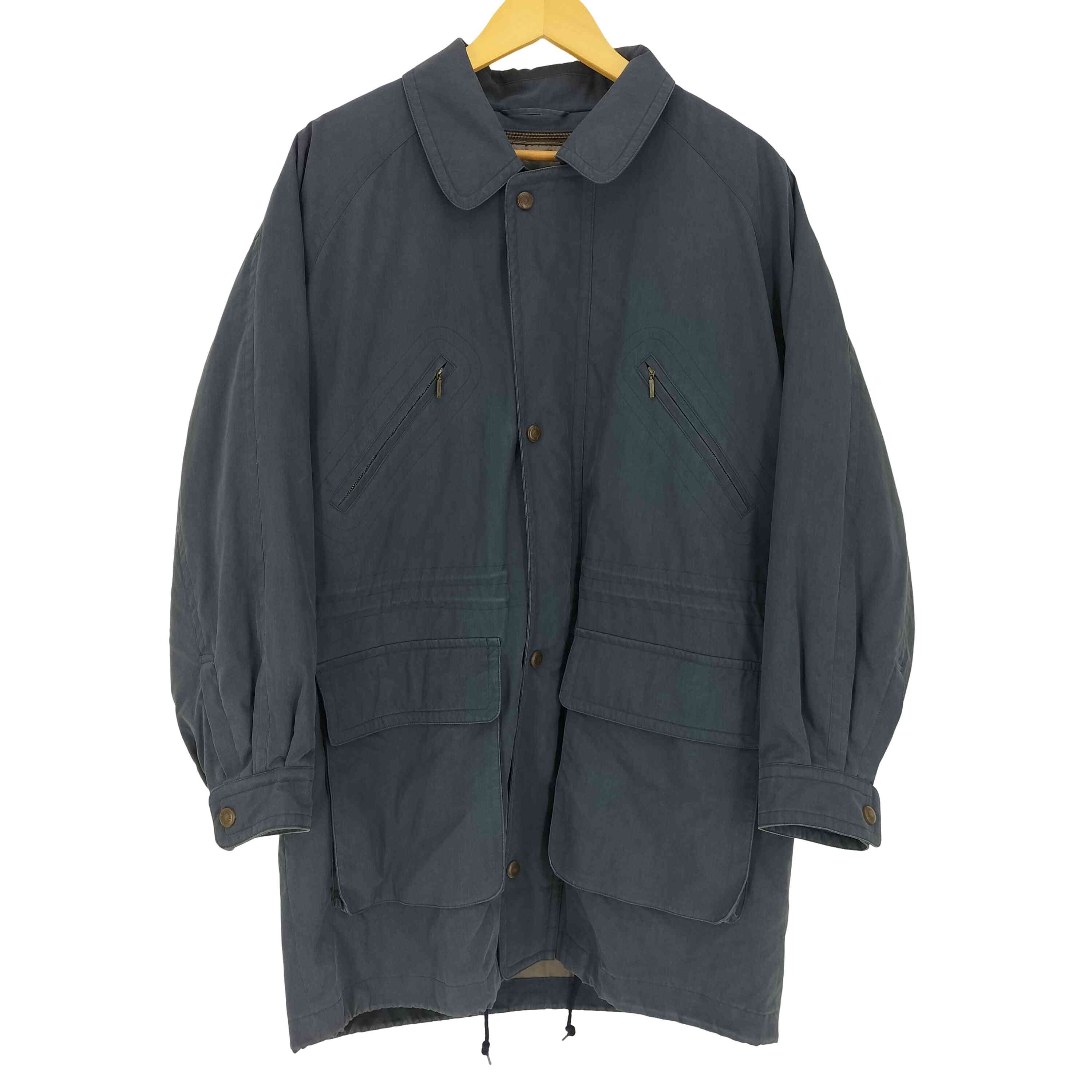 【中古】バーバリーズ BURBERRYS 80-90S 日本製 裏地 玉蟲キルト ハンティングコート メンズ 表記無