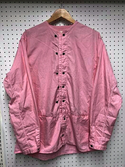 Outil ウティ シャツ メンズ ピンク系 40 バンドカラーダブルボタンシャツ 中古 ブランド古着バズストアbazzstore Maf Gov Ws