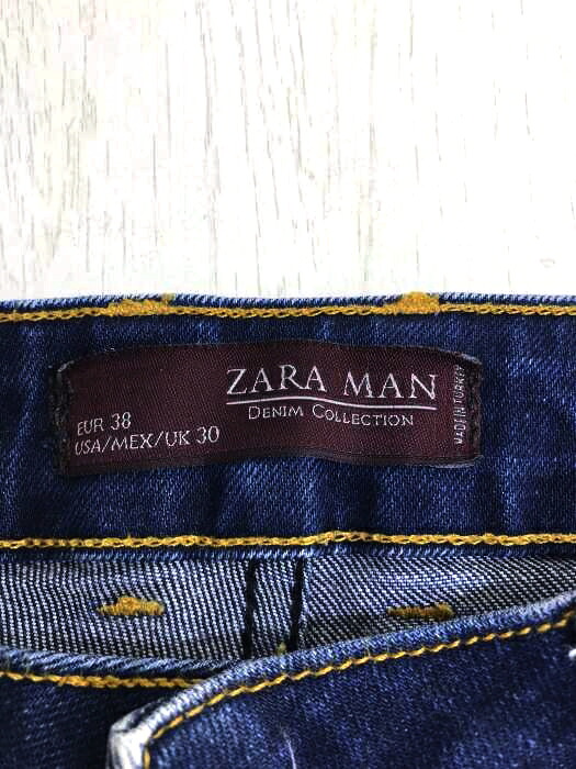 楽天市場 Zara Man Denim Collection ザラマン デニムコレクション デニムパンツ メンズ 青系 Fr 38 40 日本サイズ 71 76 S M ストレッチデニムパンツ 中古 ブランド古着バズストアbazzstore 0807 Bazzstore ブランド古着バズストア
