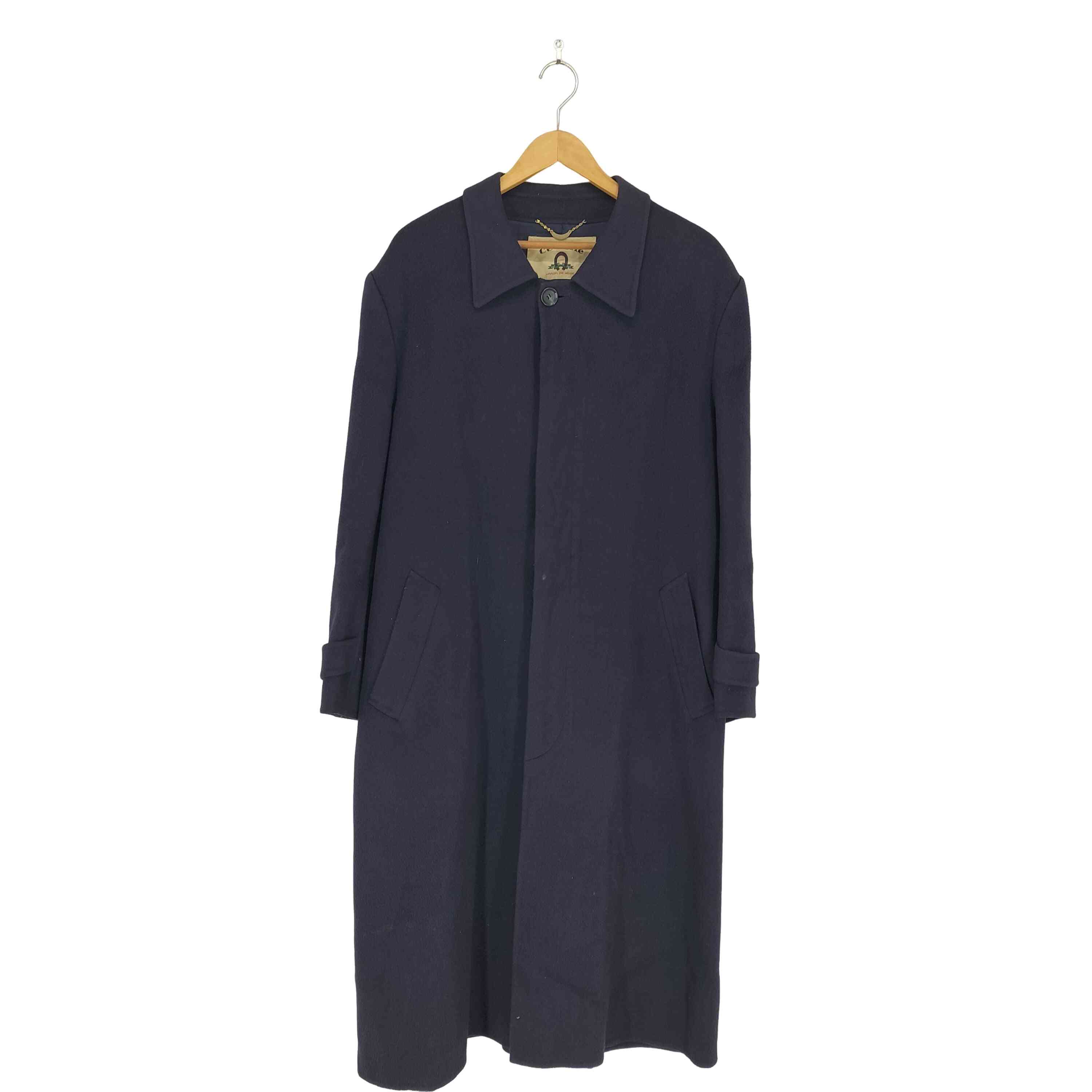 【中古】ユーズドフルギ USED古着 Ce Jolie CASHMERE 100％ カシミヤ ステンカラーコート メンズ JPN：L