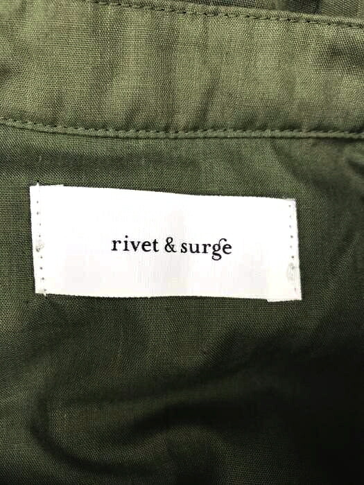 楽天市場 Rivet Surge リベットアンドサージ ワンピース レディース 緑系 Free Free チャイナボタン ギャザー切替 ワンピース 中古 ブランド古着バズストアbazzstore Bazzstore ブランド古着バズストア