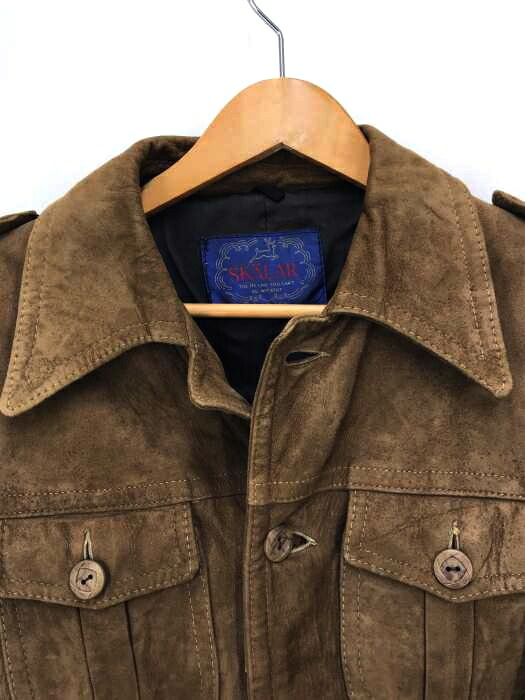 楽天市場 Skalar フルギ レザージャケット メンズ 茶系 スエードジャケット 中古 ブランド古着バズストアbazzstore 2910 Bazzstore ブランド古着バズストア