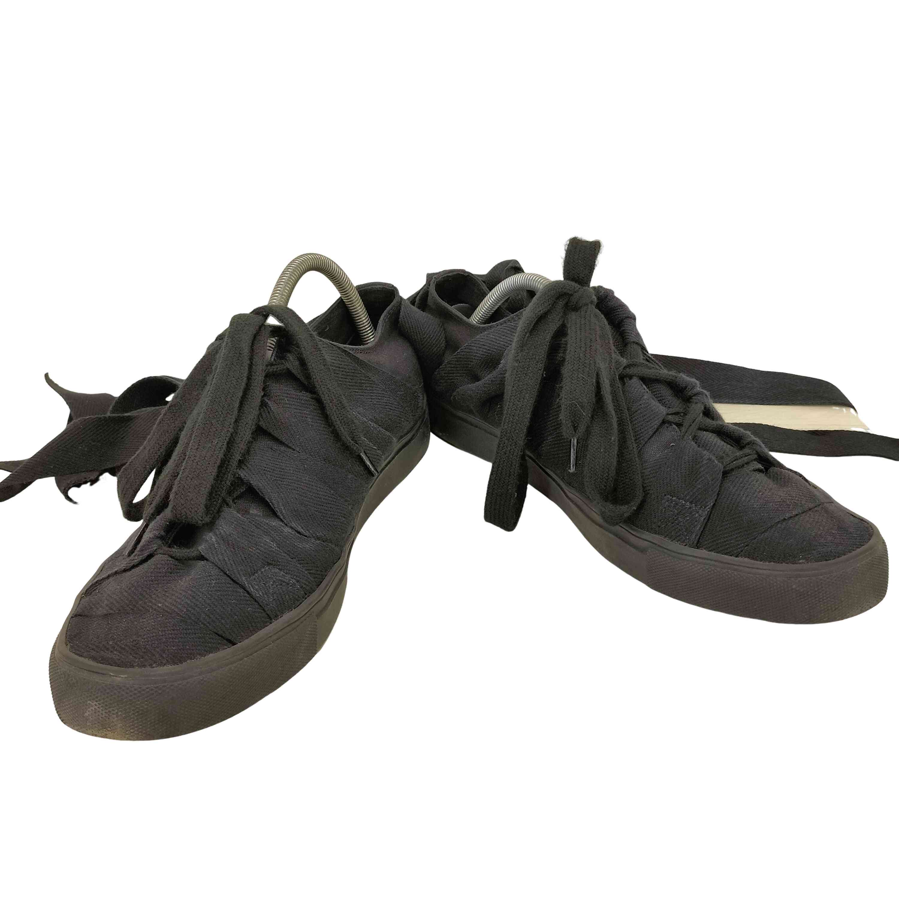 【中古】ヨウジヤマモトプールオム Yohji Yamamoto POUR HOMME  17SS バンテージ 帆布 置き目撥ねのける スニーカー BANDAGE SNEAKER ARCHIVE メンズ JPN：5