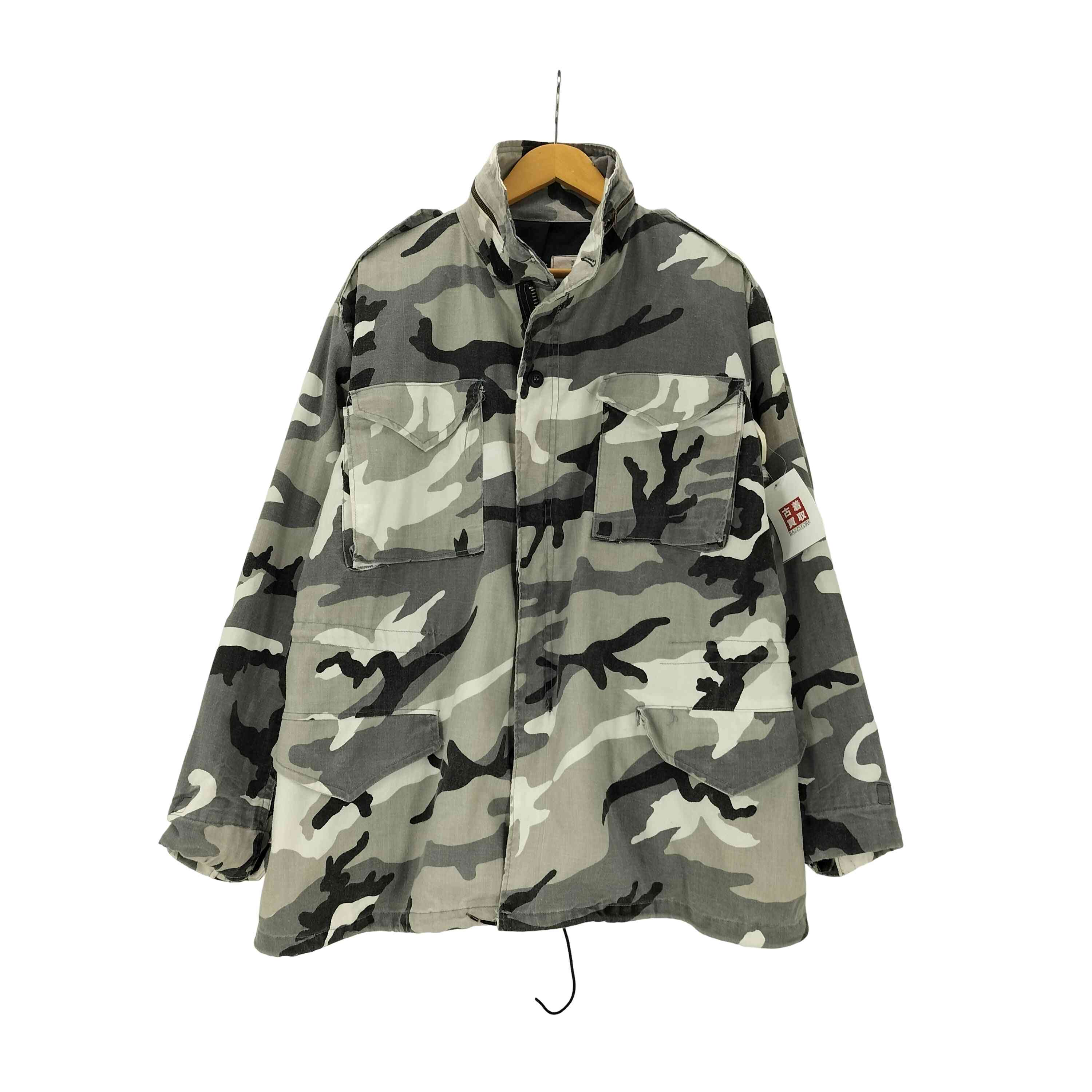 【中古】ユーエスアーミー U.S. ARMY 米軍 USA製 COLD WEATHER MANS FIELD METRO M-65 迷彩 シティカモ フィールド ジャケット IDEAL ジップ メンズ import：M