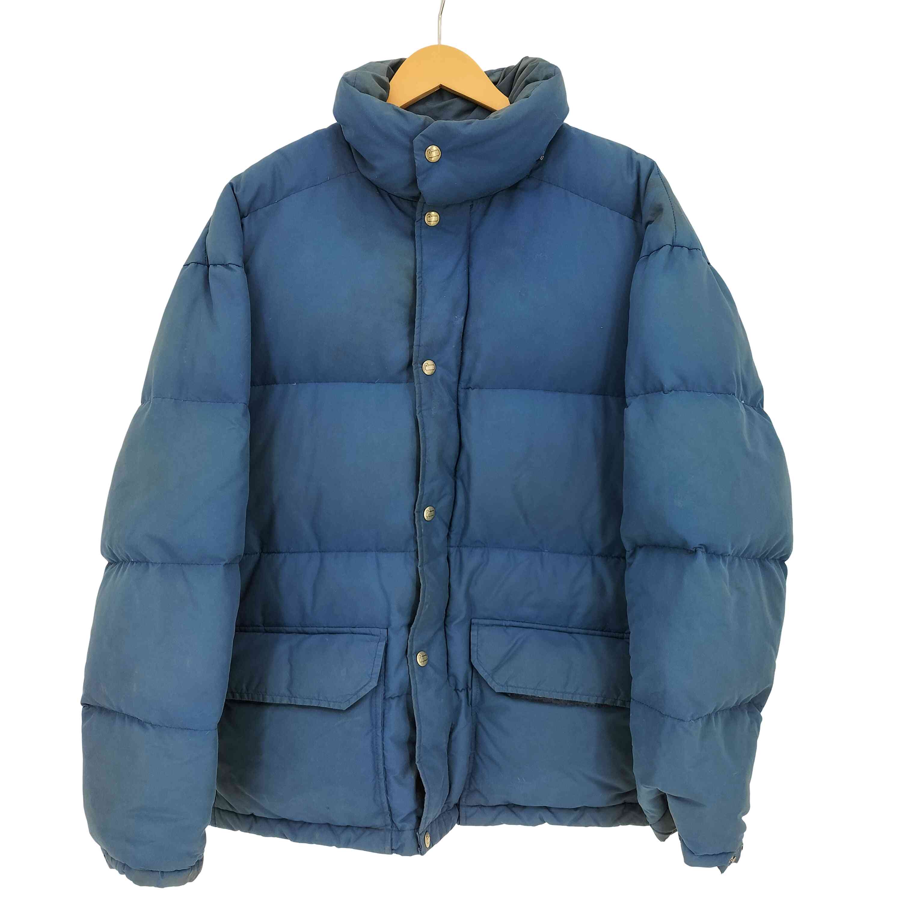 【中古】羊毛一財産 WOOLRICH 80s USA製 紺曳き船 照明ランプ色つや 比翼ジップ 落ちこむ上衣 メンズ import：L